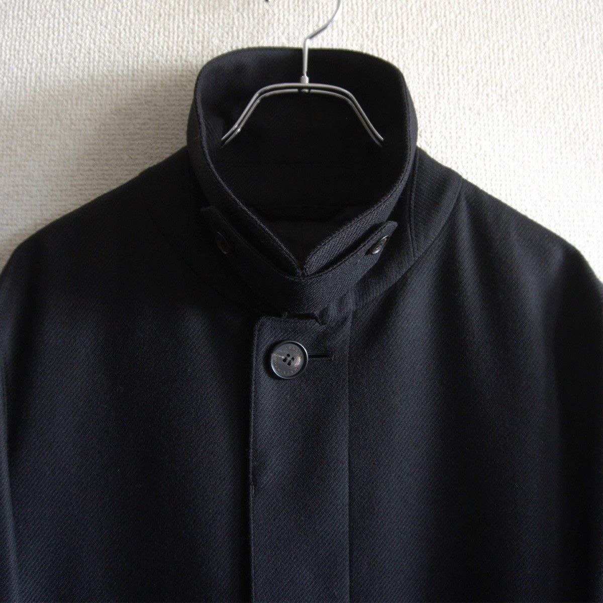 極美品】MACKINTOSH LONDON【ウール ステンカラーコート】38 ブラック