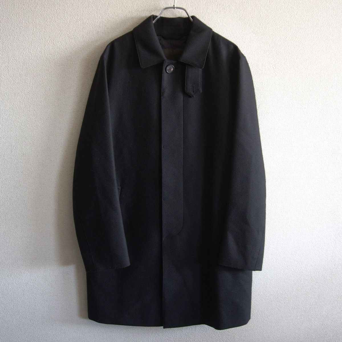 極美品】MACKINTOSH LONDON【ウール ステンカラーコート】38 ブラック