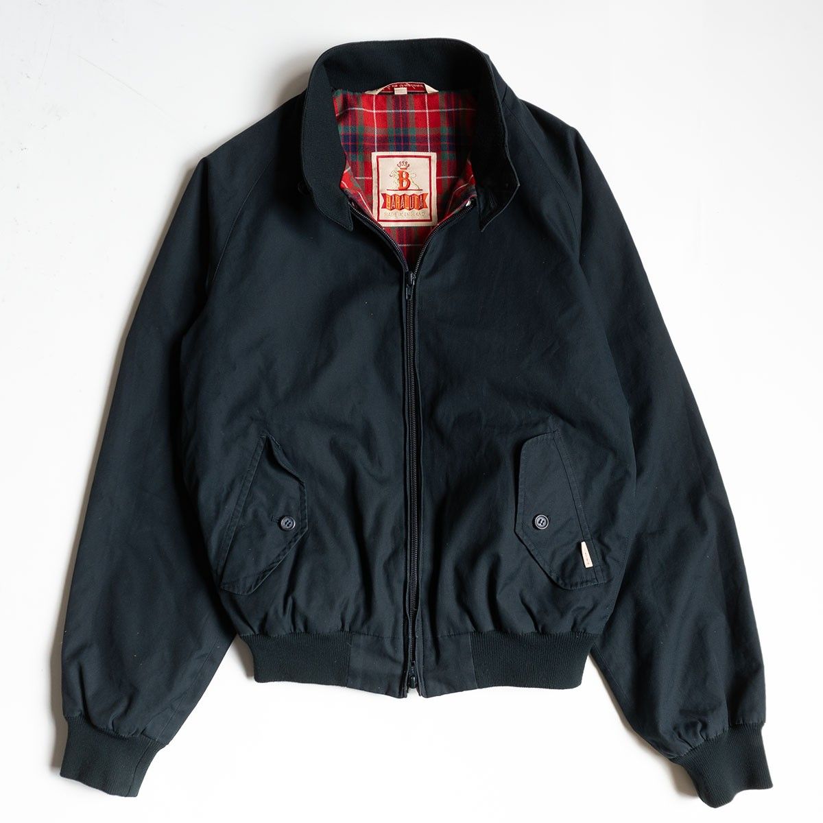 バラクータ G9 38 ネイビー スウィングトップ ハリントンジャケット YKK Baracuta G9ハリントンジャケット バラクータ スイングトップ38