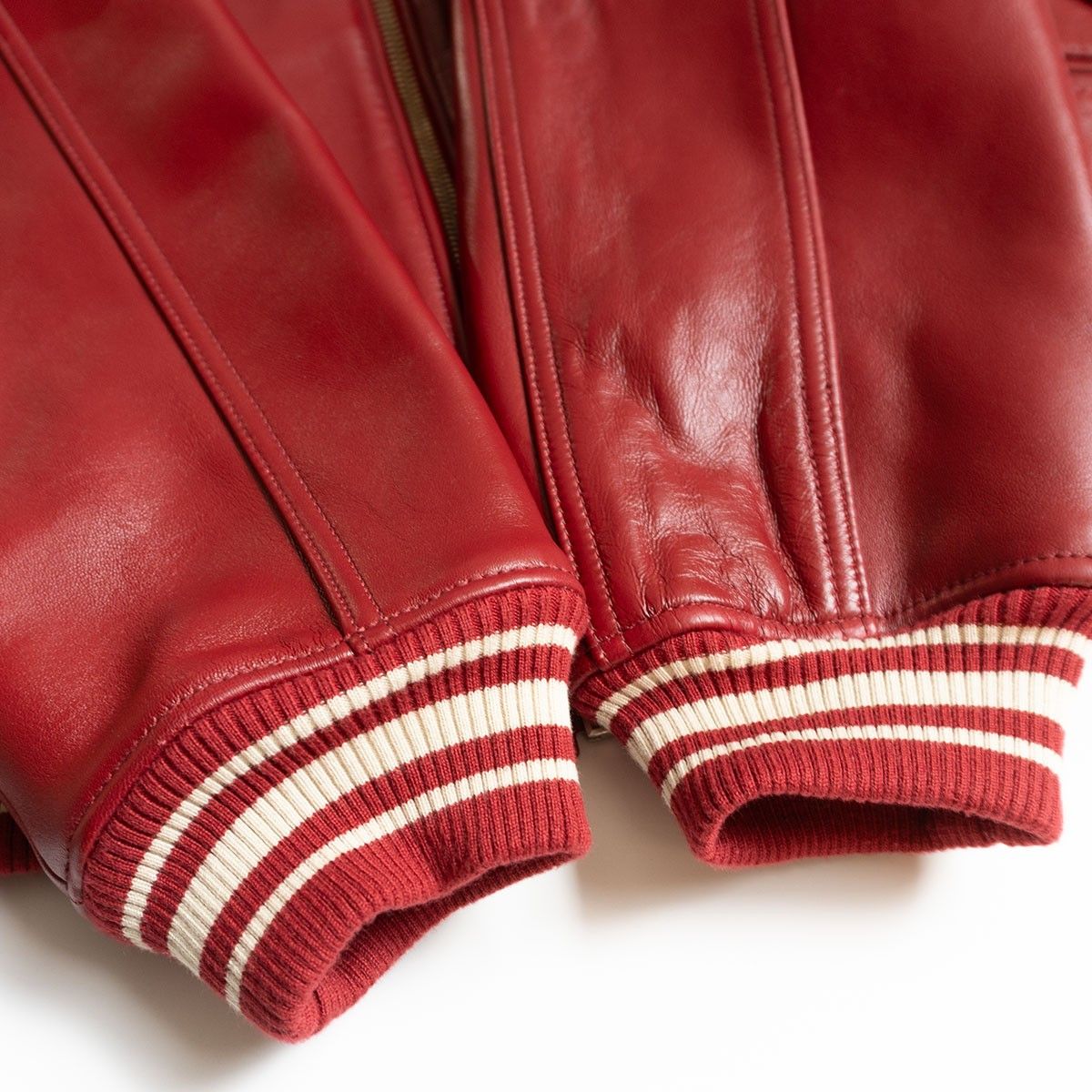 美品】AVIREX【レザー スタジャン】L アワード ジャケット ワッペン