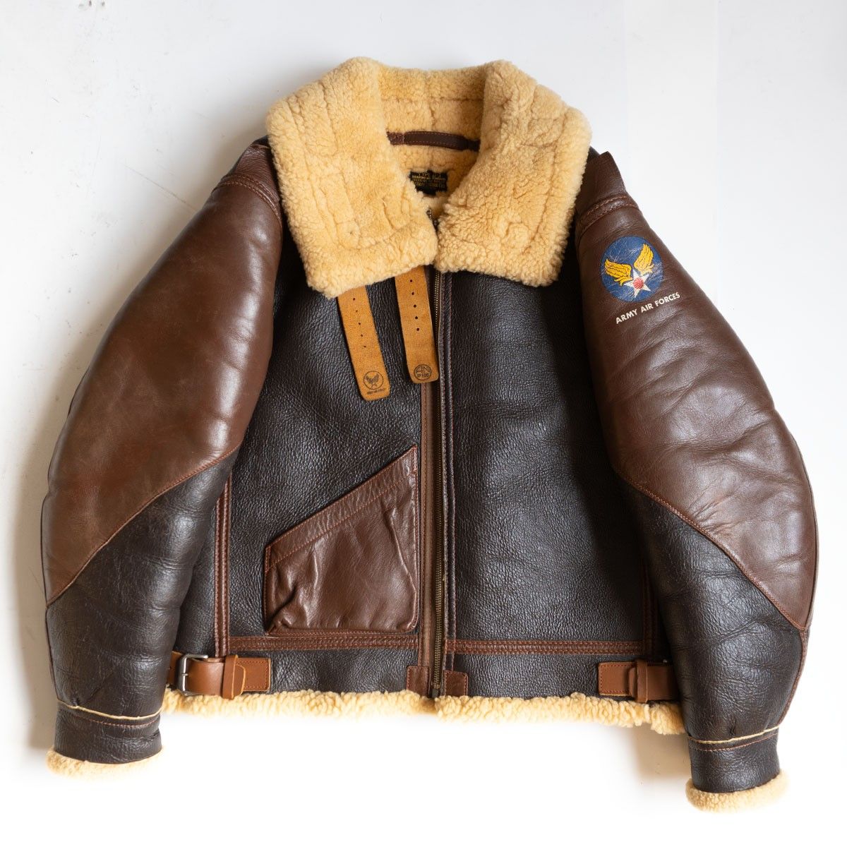 大戦モデル EASTMAN LEATHER B 3 ムートン フライトジャケット 38 レザー イーストマン