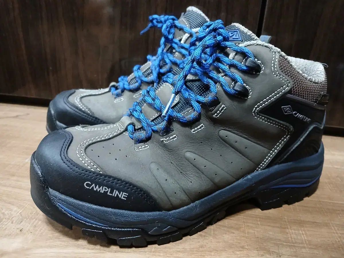 キャンプライン 登山靴 安全靴 グレー 255 mm