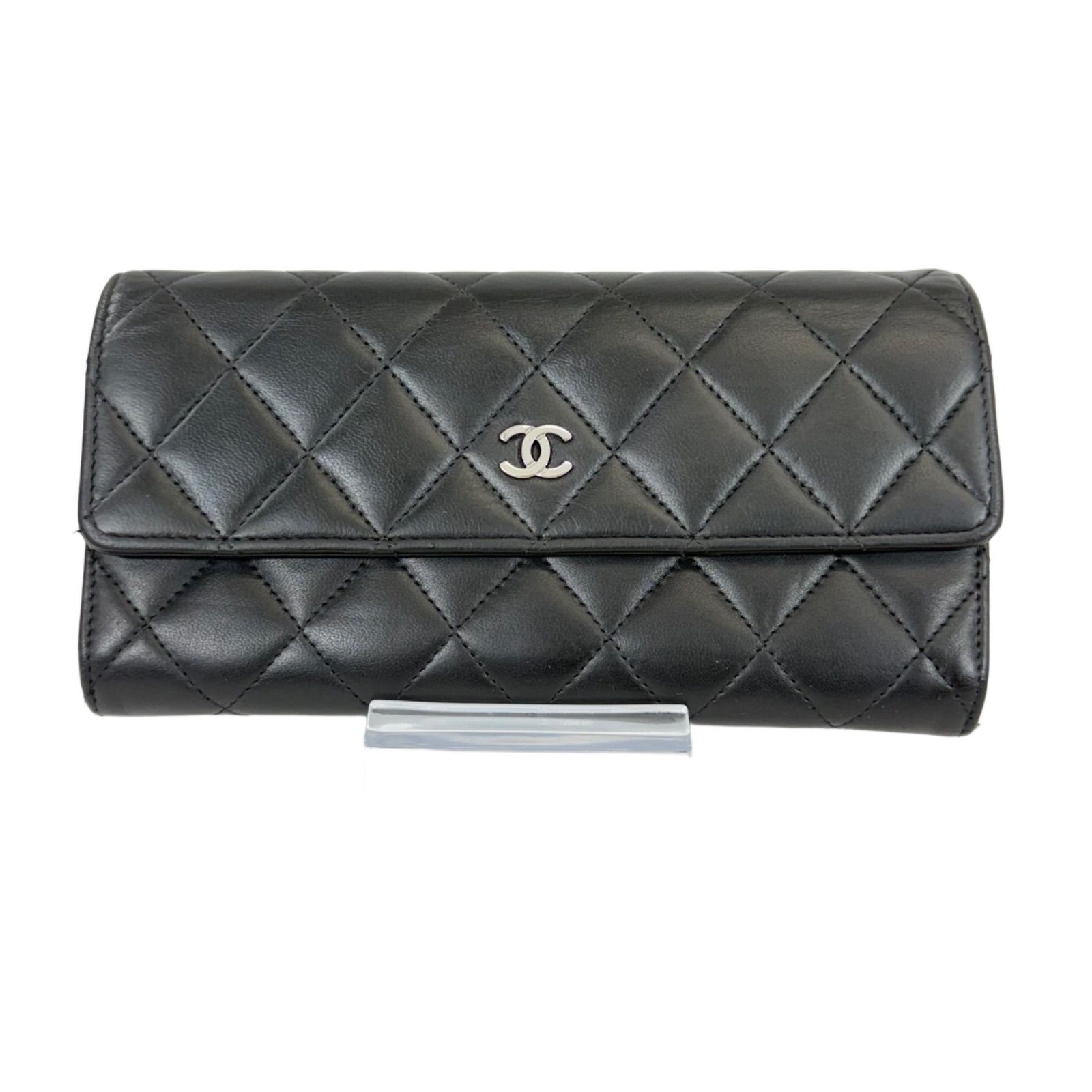 人気・美品】CHANEL シャネル ラムスキン マトラッセ ハーフ フラップ