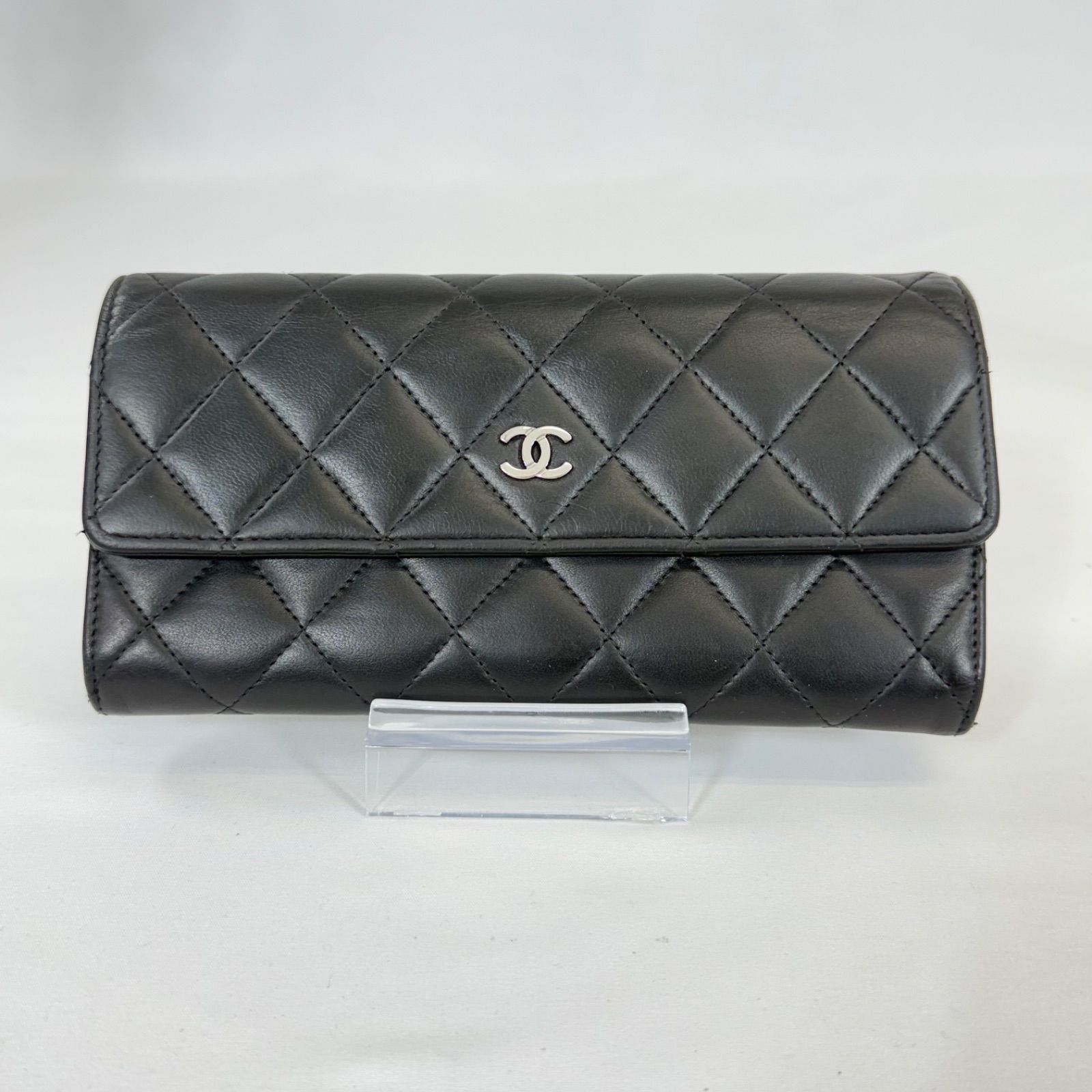 人気・美品】CHANEL シャネル ラムスキン マトラッセ ハーフ フラップ