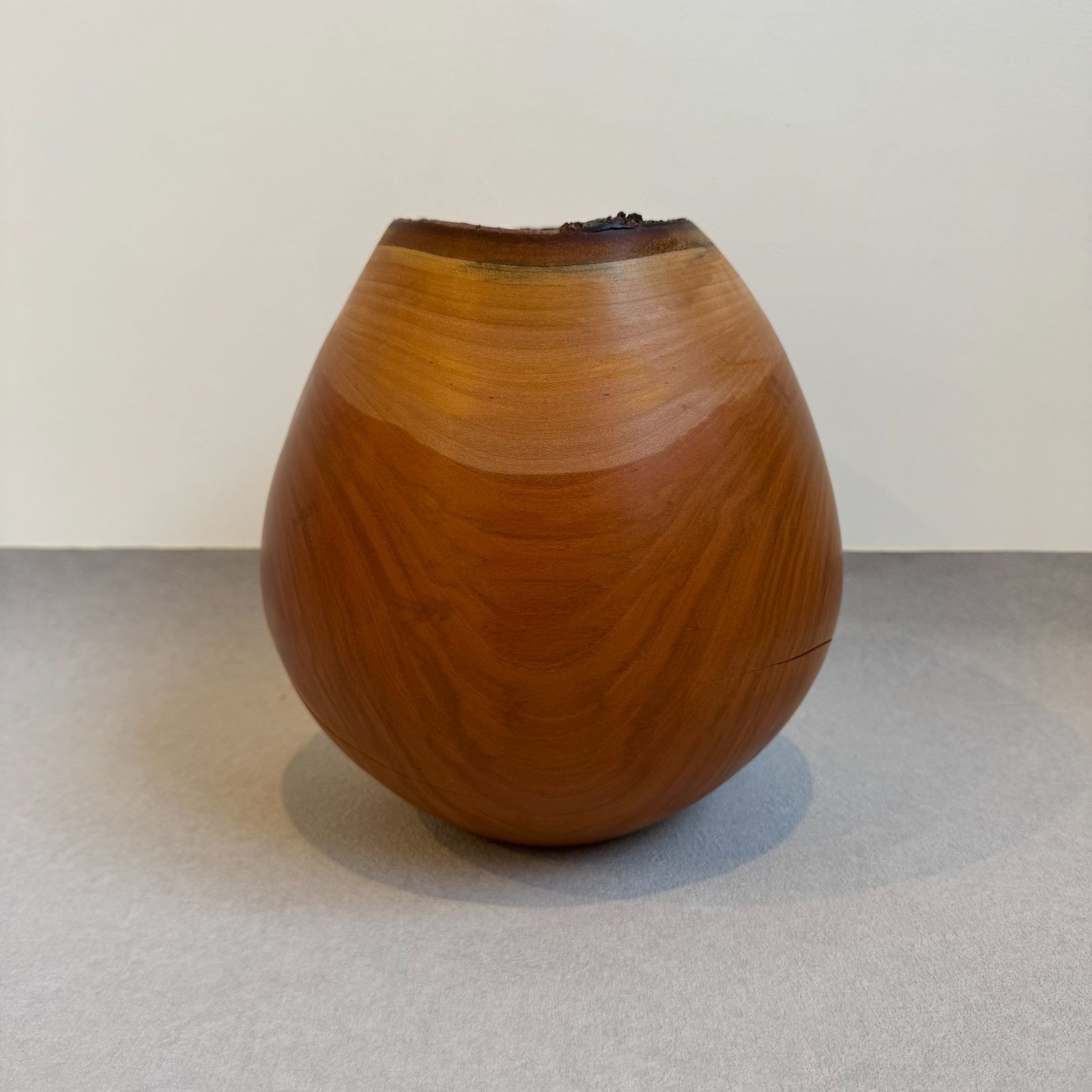 盛永省治 SHOJI MORINAGA CRATE WOODEN VESSEL ART OBJECT 卵形 ウッドベース