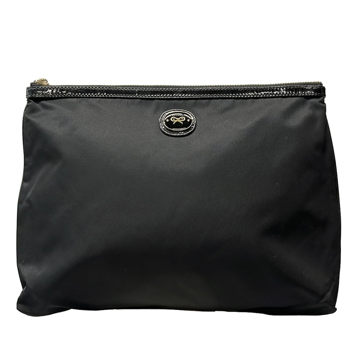 Anya Hindmarch(アニヤハインドマーチ) クラッチバッグ - 黒 - メルカリ