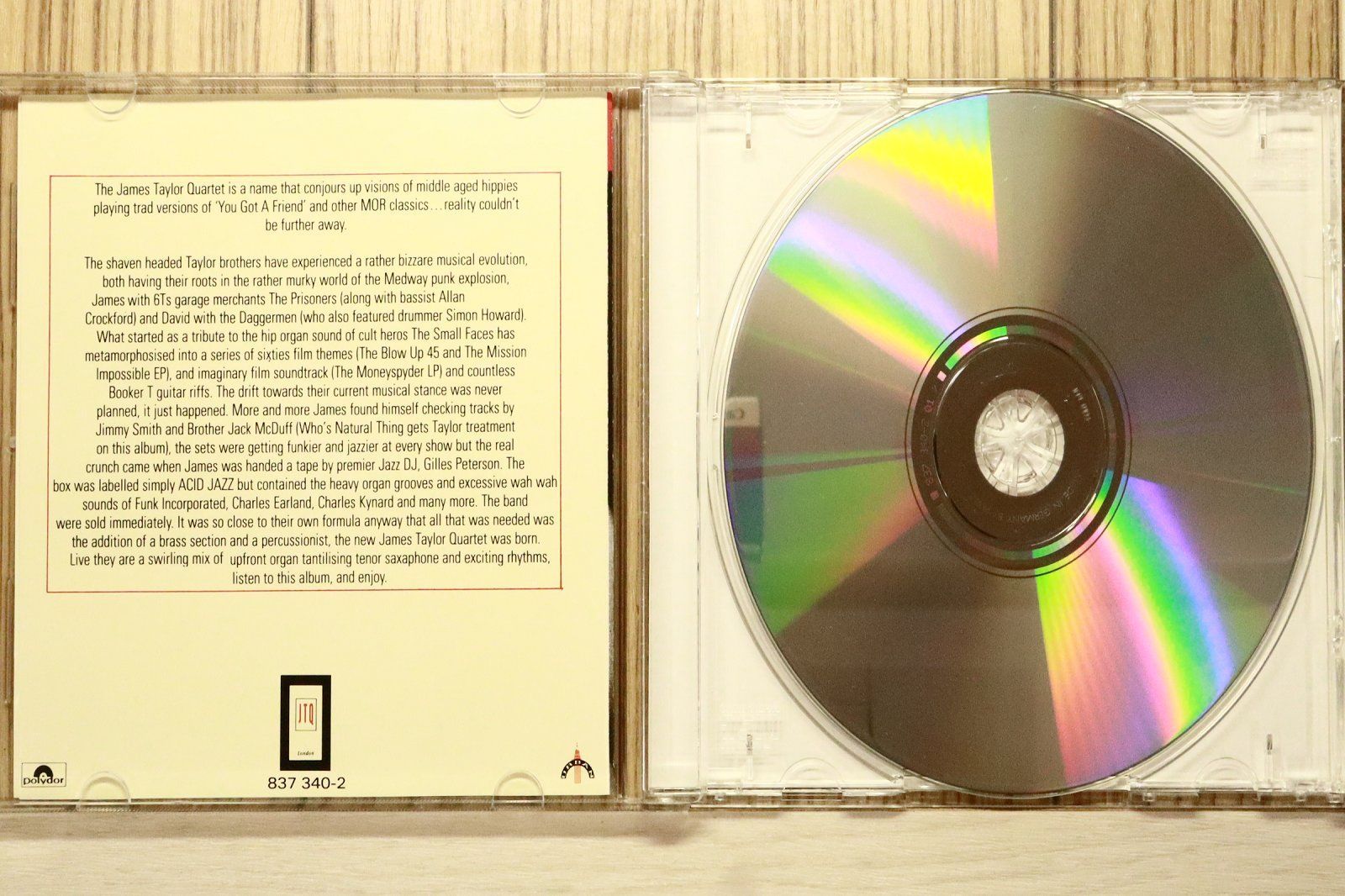 中古CD☆ジェイムス・テイラー・カルテット/The James Taylor Quartet