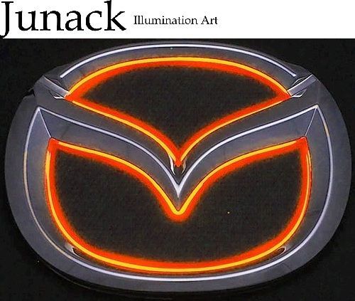 M s NDロードスターRF NDERC NDERE 2016 12 Junack リア リヤ LEDトランスエンブレムST レッド 赤 ジュナック 社外 パーツ 部品 外装 カスタム 発光 光る MAZDA TE STMZ 6 R