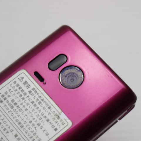 良品中古 505SH かんたん携帯9 ワインレッド 白ロム 中古 ガラケー