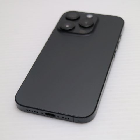 新品同様 SIMフリー iPhone15 Pro 128GB ブラックチタニウム スマホ