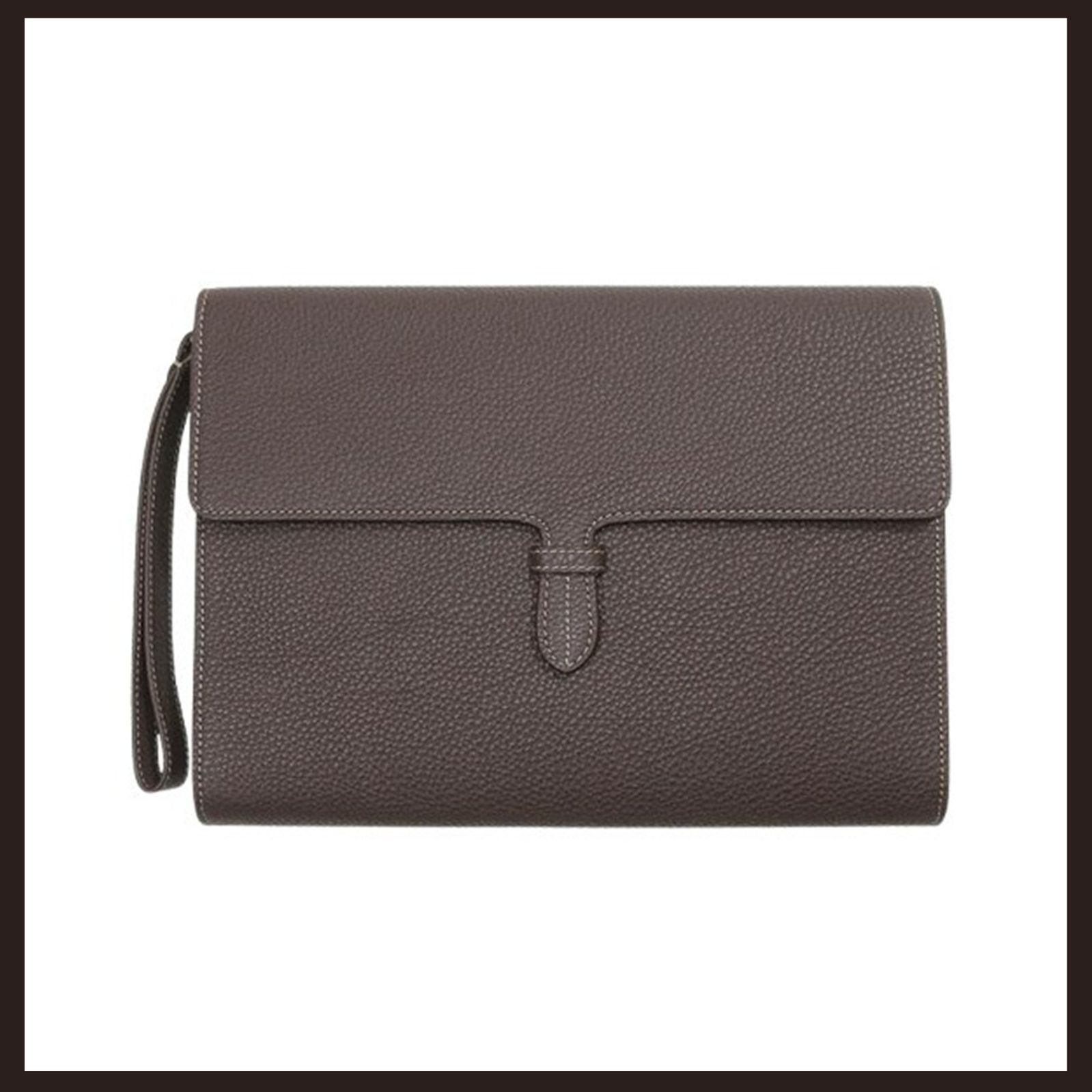 新品未使用 ACATE (アカーテ) BREVA-RE シュリンクレザークラッチ