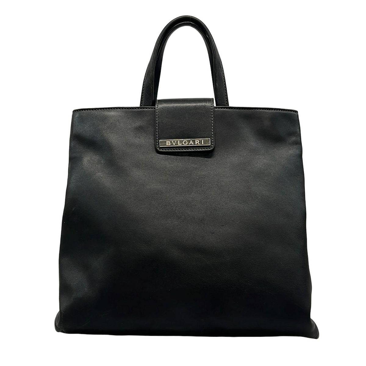 BVLGARI(ブルガリ) トートバッグ - 黒 レザー - メルカリ