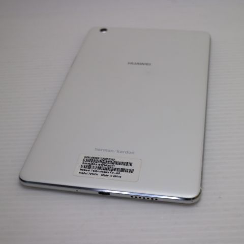 超美品 701HW MediaPad M3 Lite s ホワイト スマホ 本体 白ロム 土日祝