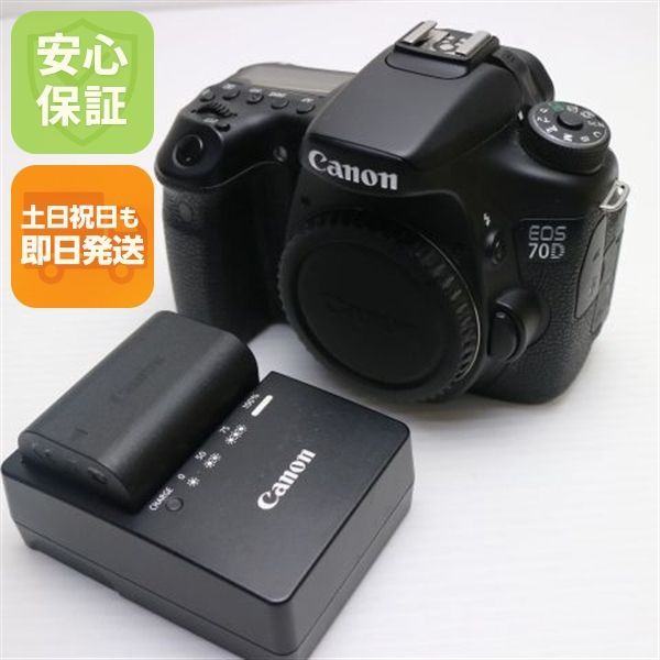 超美品 EOS 70D ブラック 即日発送 デジタル一眼 Canon 本体 土日祝
