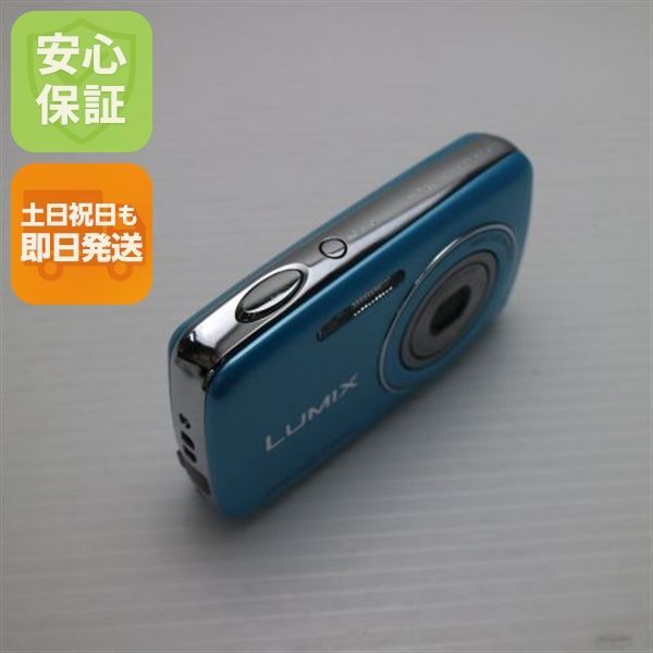 超美品 DMC-S1 ブルー 即日発送 Panasonic LUMIX デジカメ 本体 土日祝