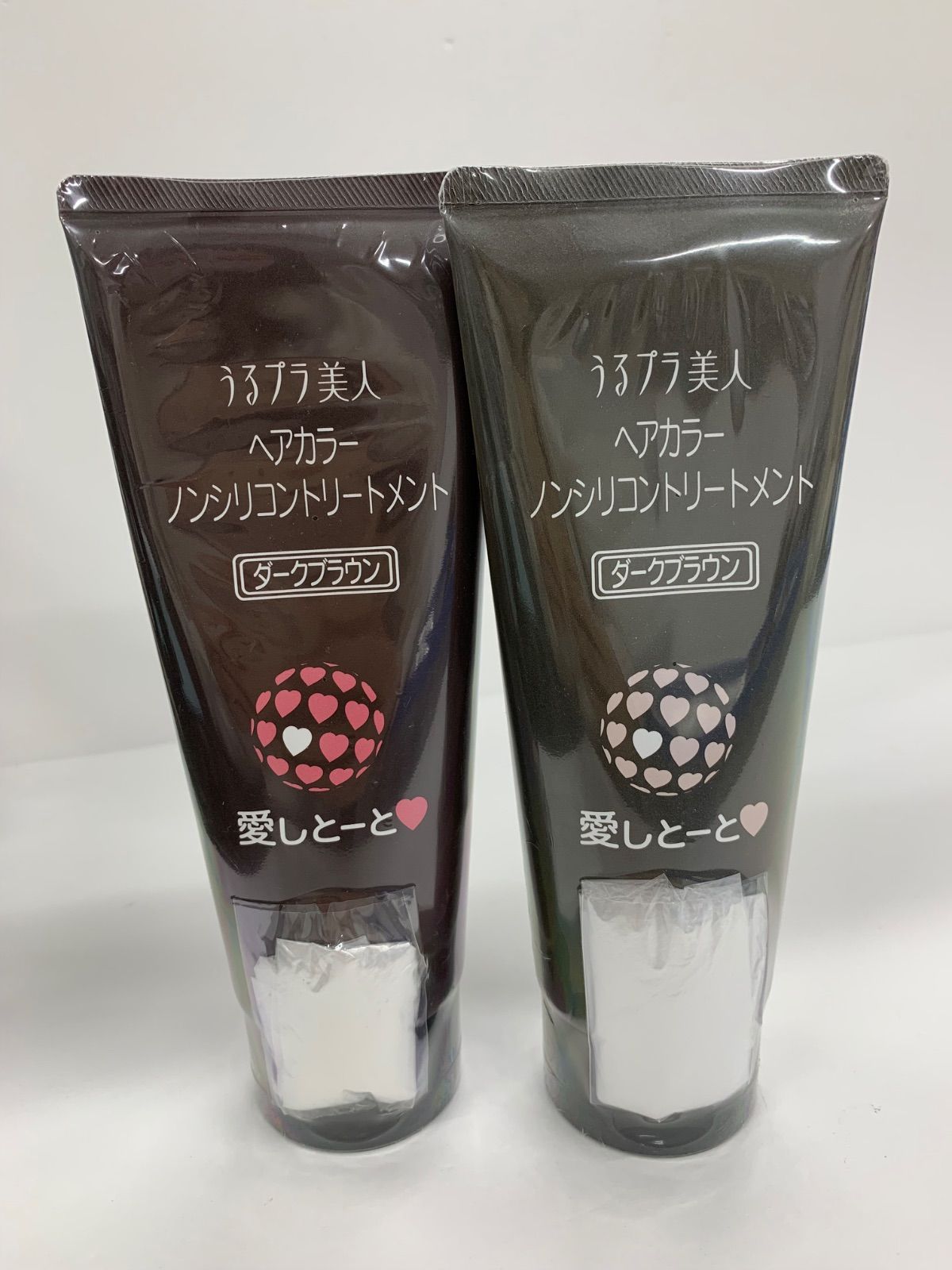 うるプラ美人ヘアカラーノンシリコントリートメント ライトブラウン 3