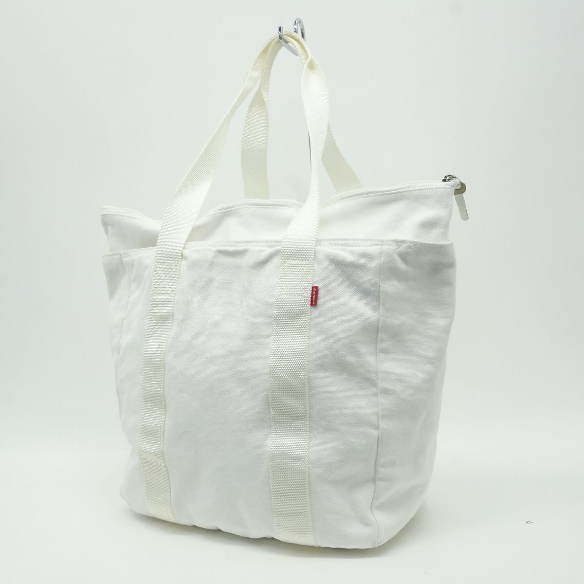 Supreme シュプリーム キャンバス トートバッグ ホワイト ※中古 - メルカリ