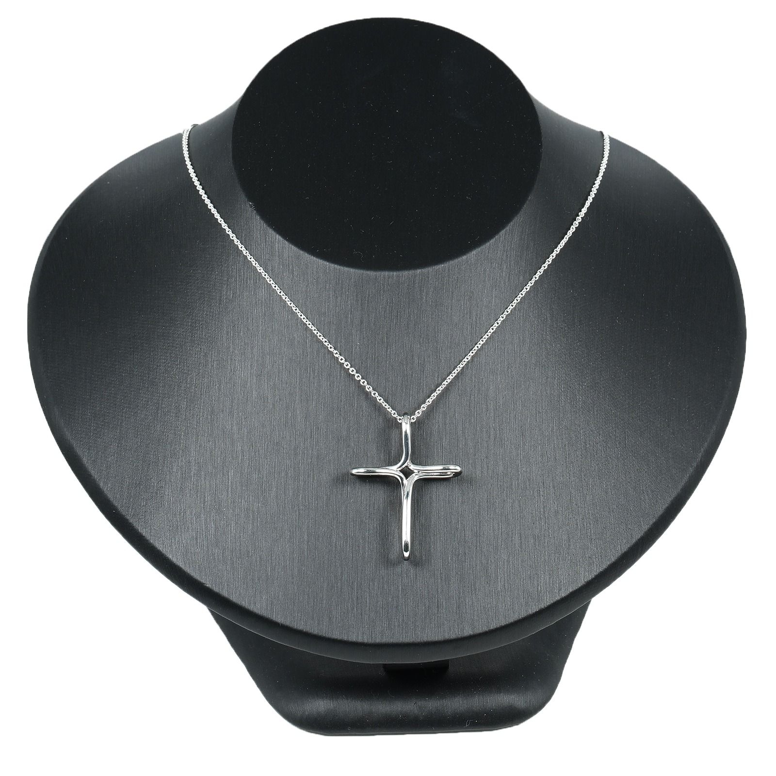 TIFFANY&Co.】ティファニー オープンクロス シルバー925 レディース