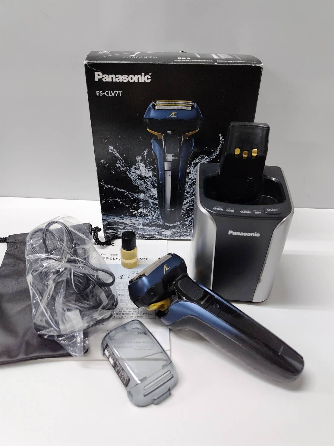 ジャンク】Panasonic リニアシェーバー ES-CLV7T (青) - メルカリ