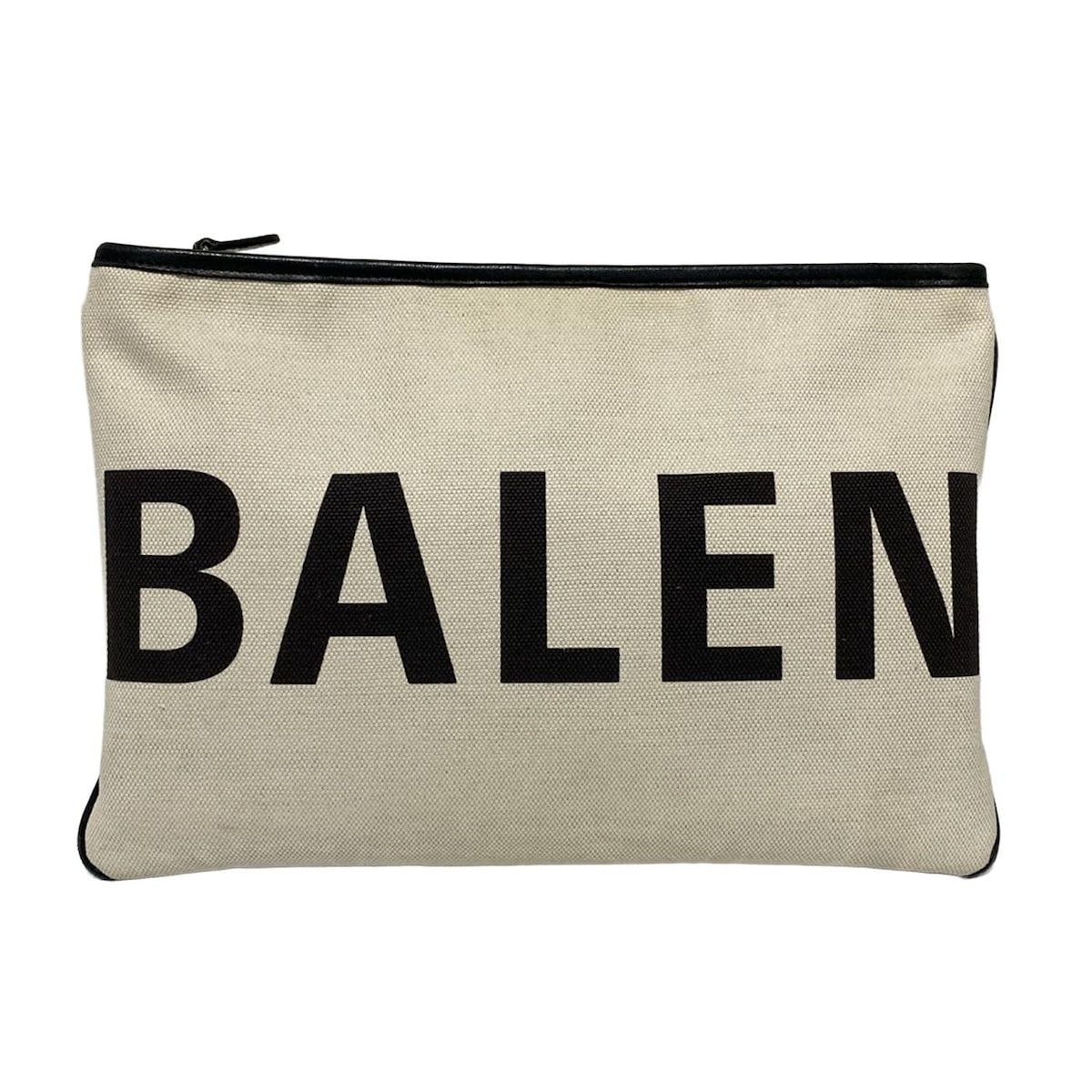 BALENCIAGA(バレンシアガ) クラッチバッグ - 492681 アイボリー×黒