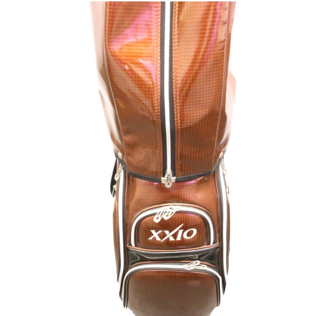 XXIO/ゼクシオ】 ゴルフバッグ キャディバッグ ブラウン - メルカリ