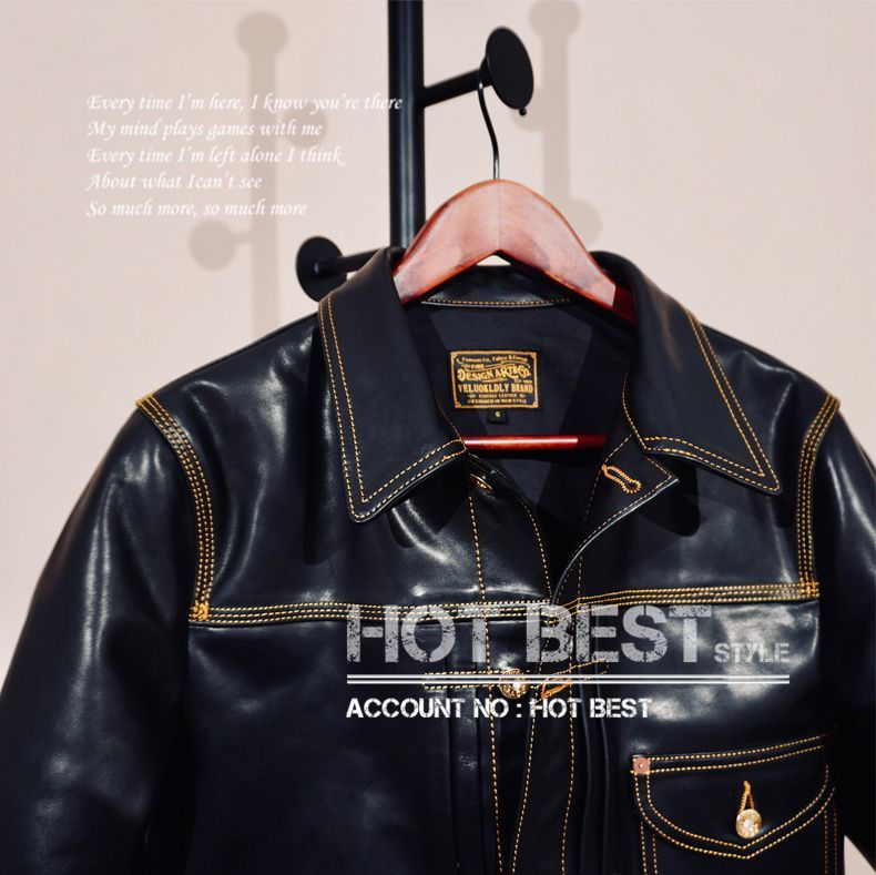 1.4mm ホースハイド ファーストタイプ Gジャン ライダース レザー