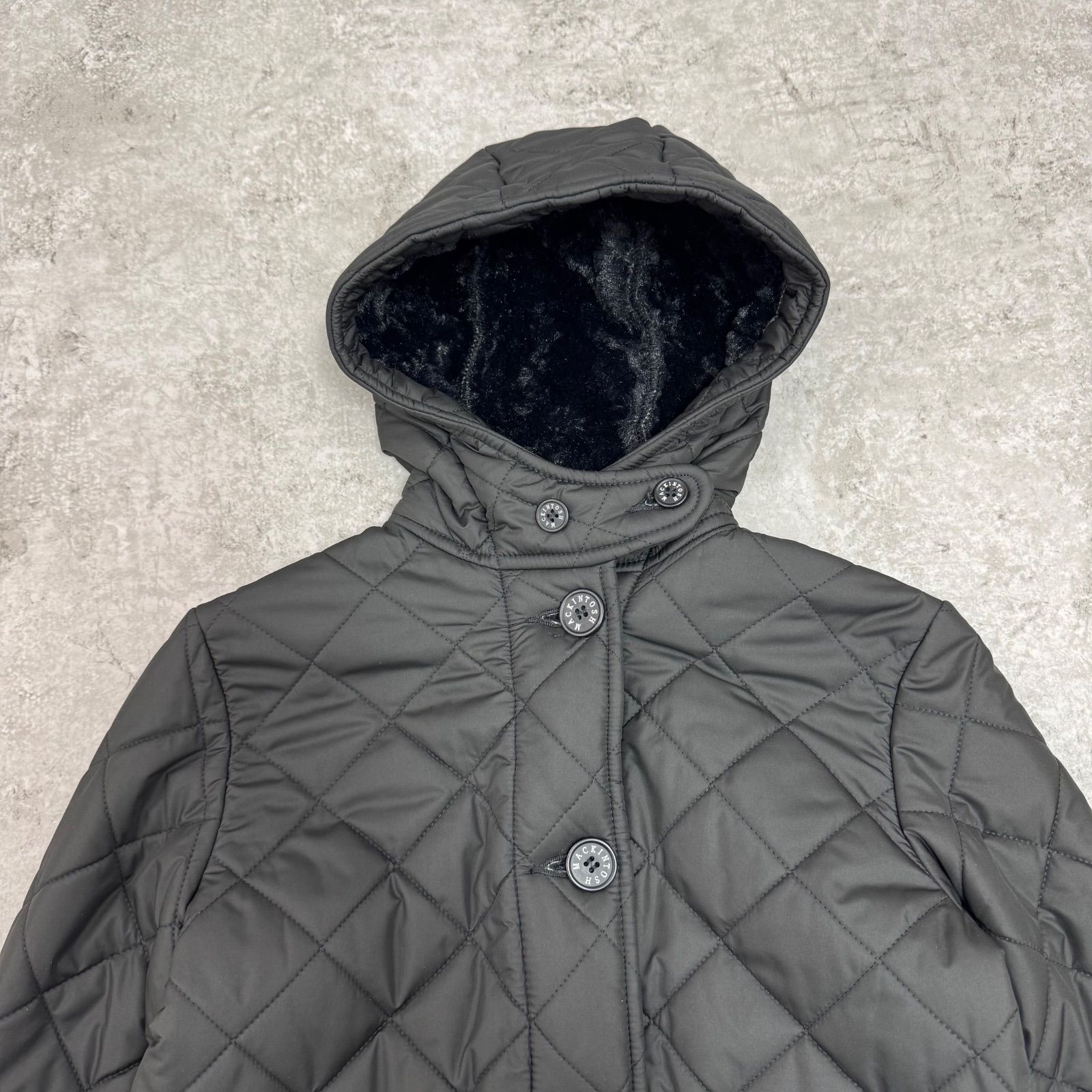 極美品】MACKINTOSH マッキントッシュ キルティング ロングコート 裏