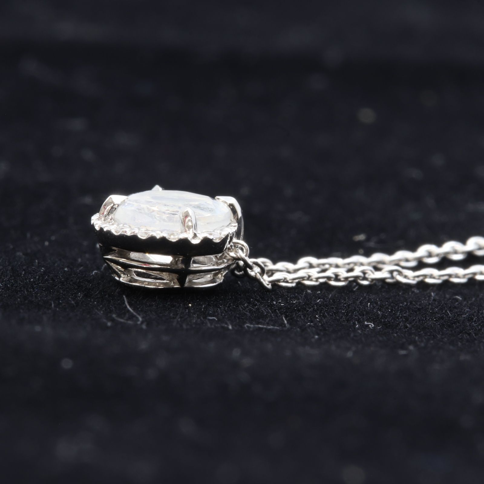 スタージュエリー　WGダイヤネックレス IT6R9RYGU09W STAR JEWELRY スタージュエリー K18 WG ムーンストーン