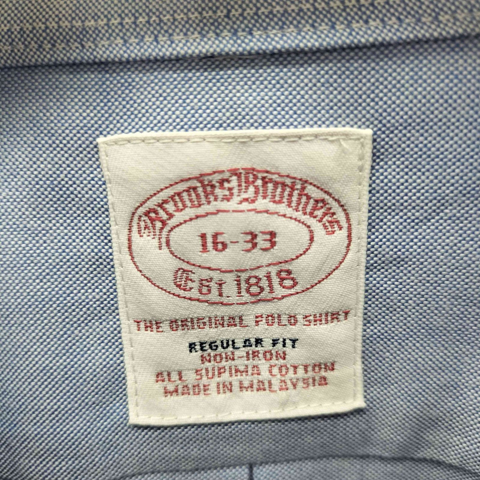 ブルックスブラザーズ BROOKS BROTHERS REGULAR FIT ノンアイロン