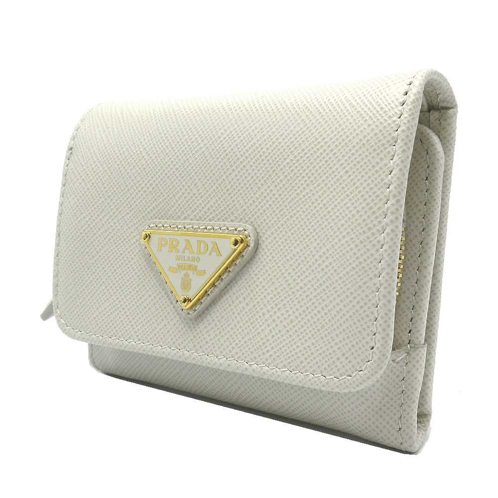新品】プラダ 財布 二つ折り財布 (小銭入れ有あり) PRADA サフィアーノ