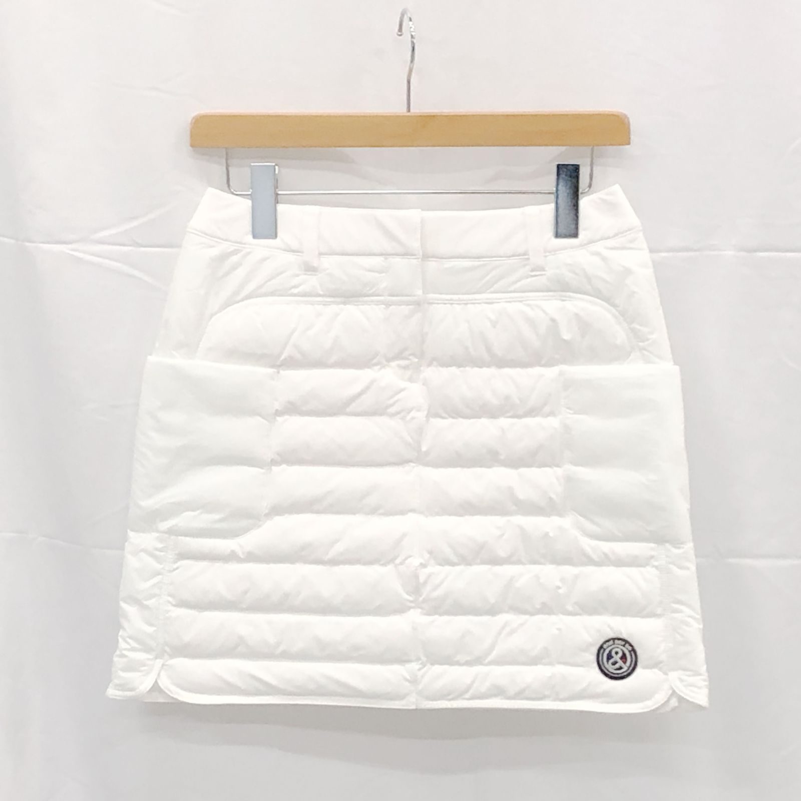 タグ付き! アンパスィ｜レディース｜Ｓサイズ｜中綿スカート｜ホワイト系｜古着ゴルフウェア