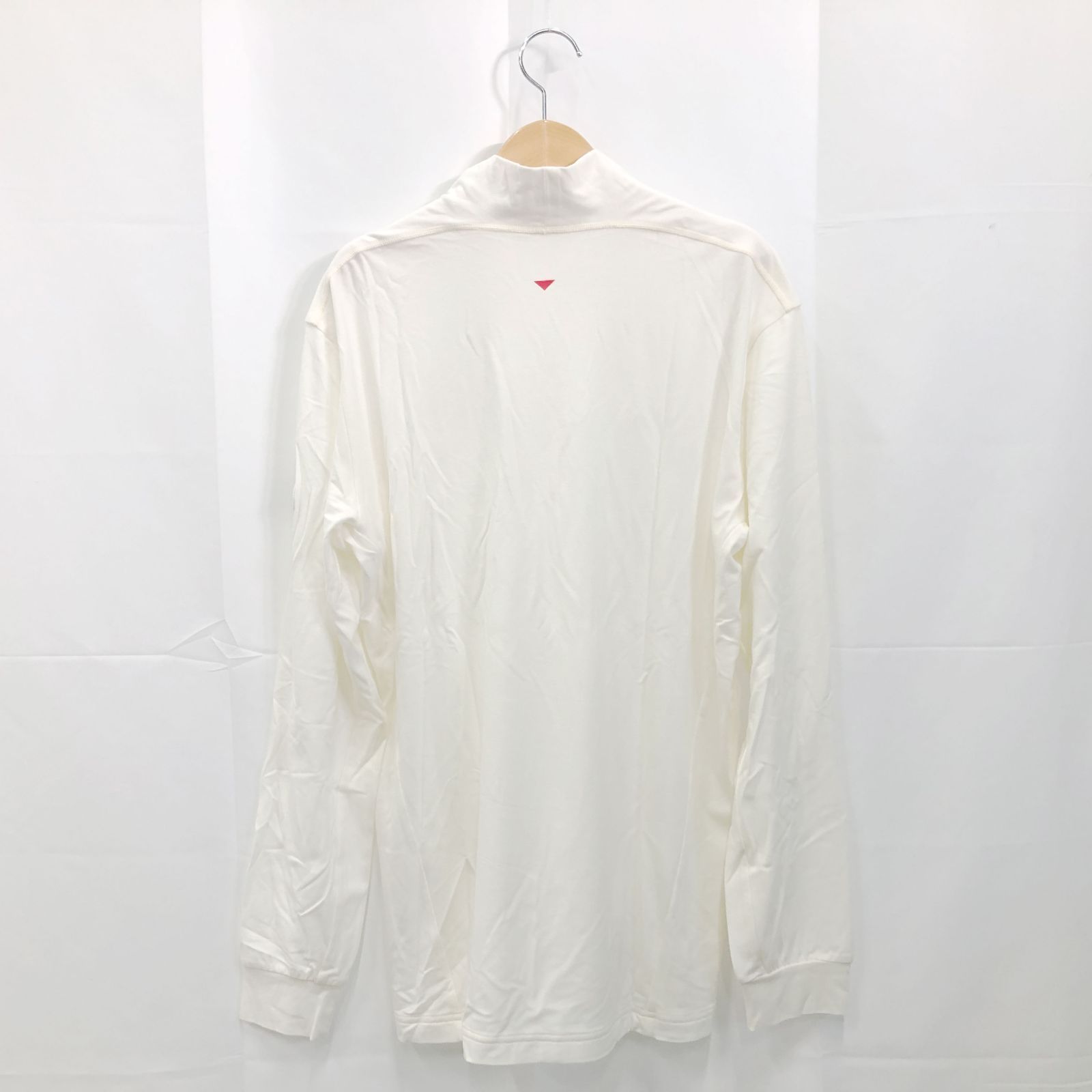 タグ付き! アンパスィ｜メンズ｜Ｌサイズ｜セルヒートプレーンモックネック｜ホワイト系｜古着ゴルフウェア