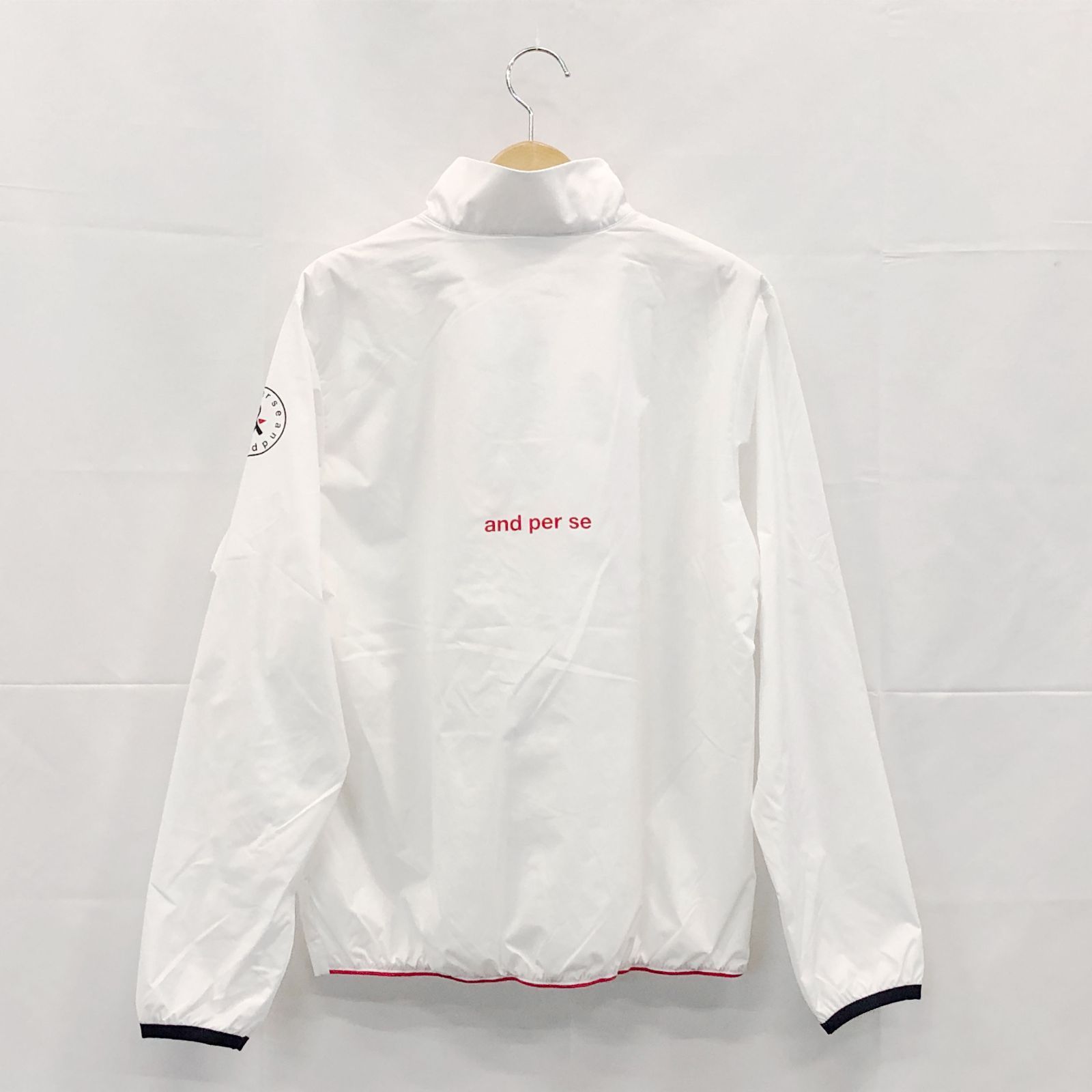 タグ付き! アンパスィ｜レディース｜Ｌサイズ｜エアジャスターブルゾン｜ホワイト系｜古着ゴルフウェア