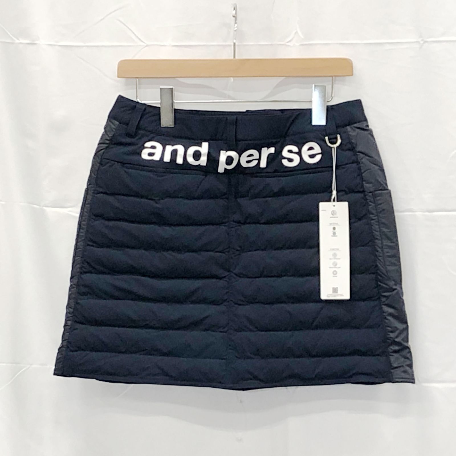 ! アンパスィ｜レディース｜Ｌサイズ｜中綿スカート｜ネイビー系｜古着ゴルフウェア
