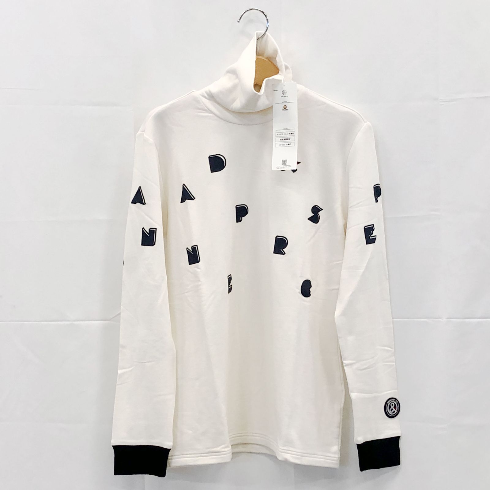 タグ付き! アンパスィ｜レディース｜Ｍサイズ｜セルヒートタートルネック｜ホワイト系｜古着ゴルフウェア