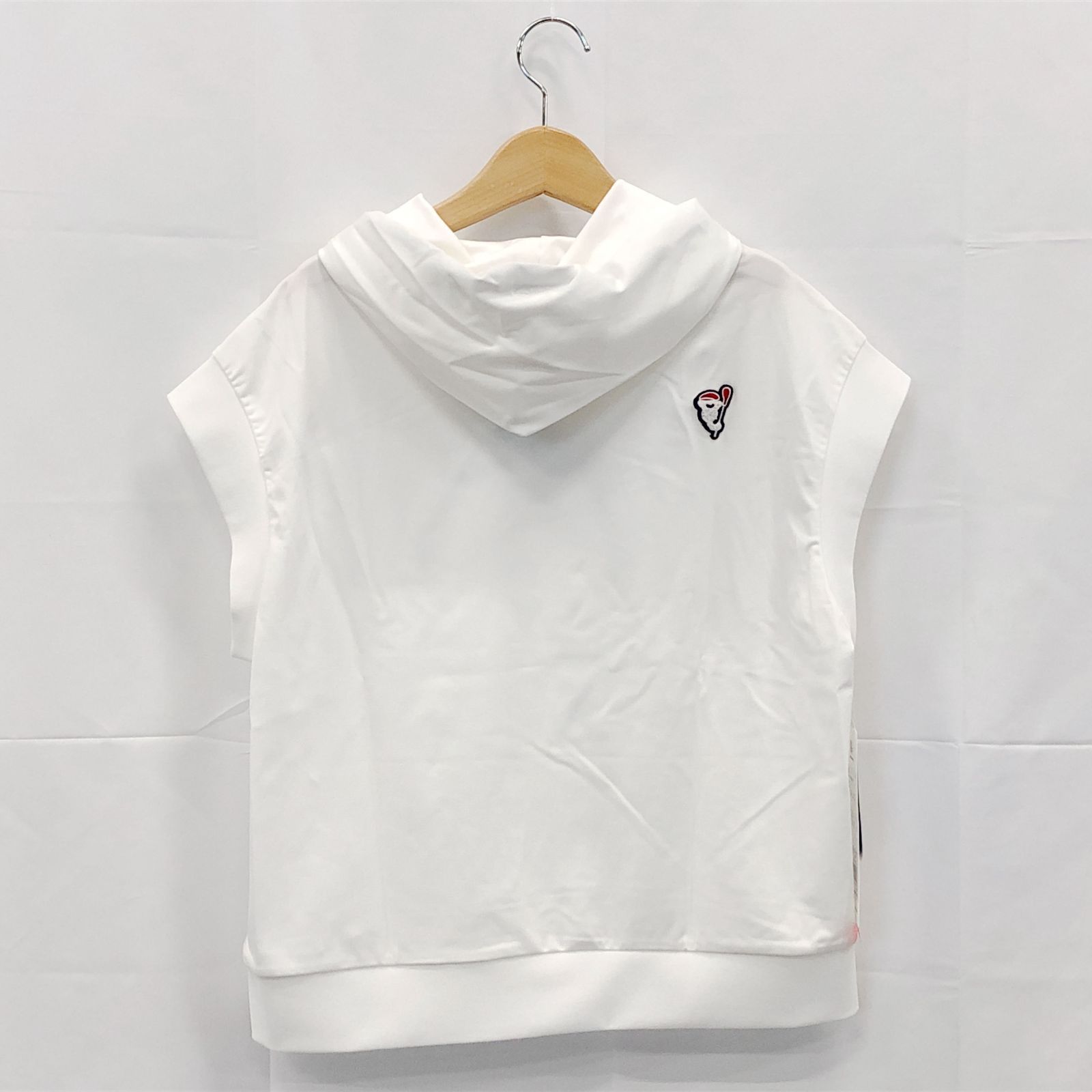 タグ付き! アンパスィ｜レディース｜Ｌサイズ｜スウェットフーディーシャツ｜ホワイト系｜古着ゴルフウェア