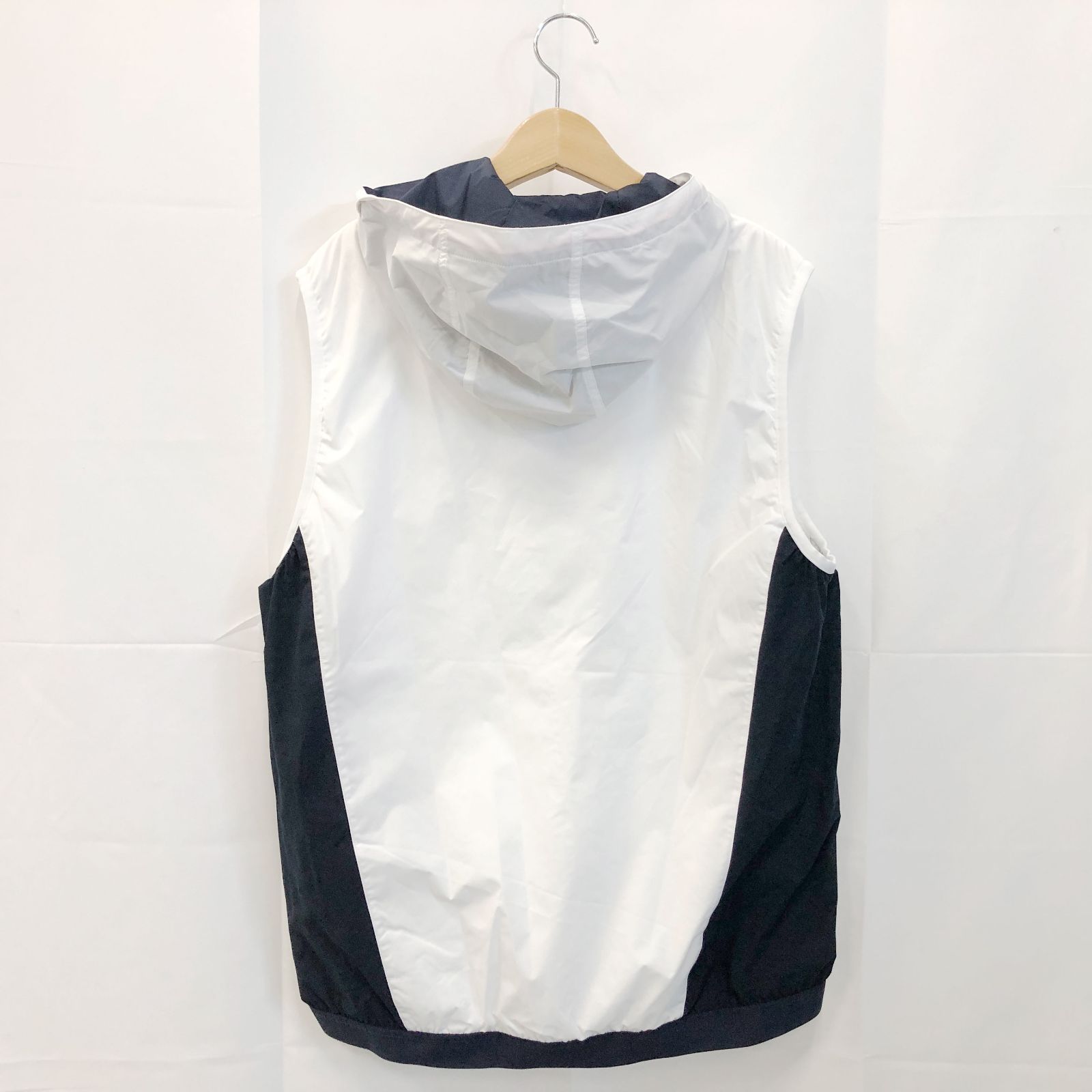 ! アンパスィ｜メンズ｜ＬＬサイズ｜エアジャスターフーディーベスト｜ホワイト系｜古着ゴルフウェア