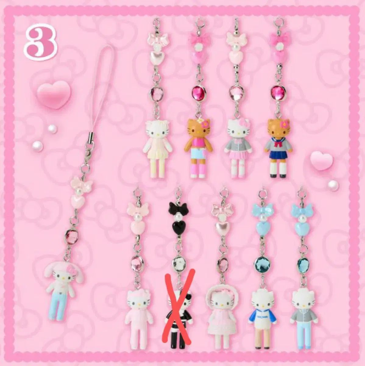 ハローキティ ストラップ付きフィギュアセット ハローキティ ロングフィギュア ストラップ - メルカリ