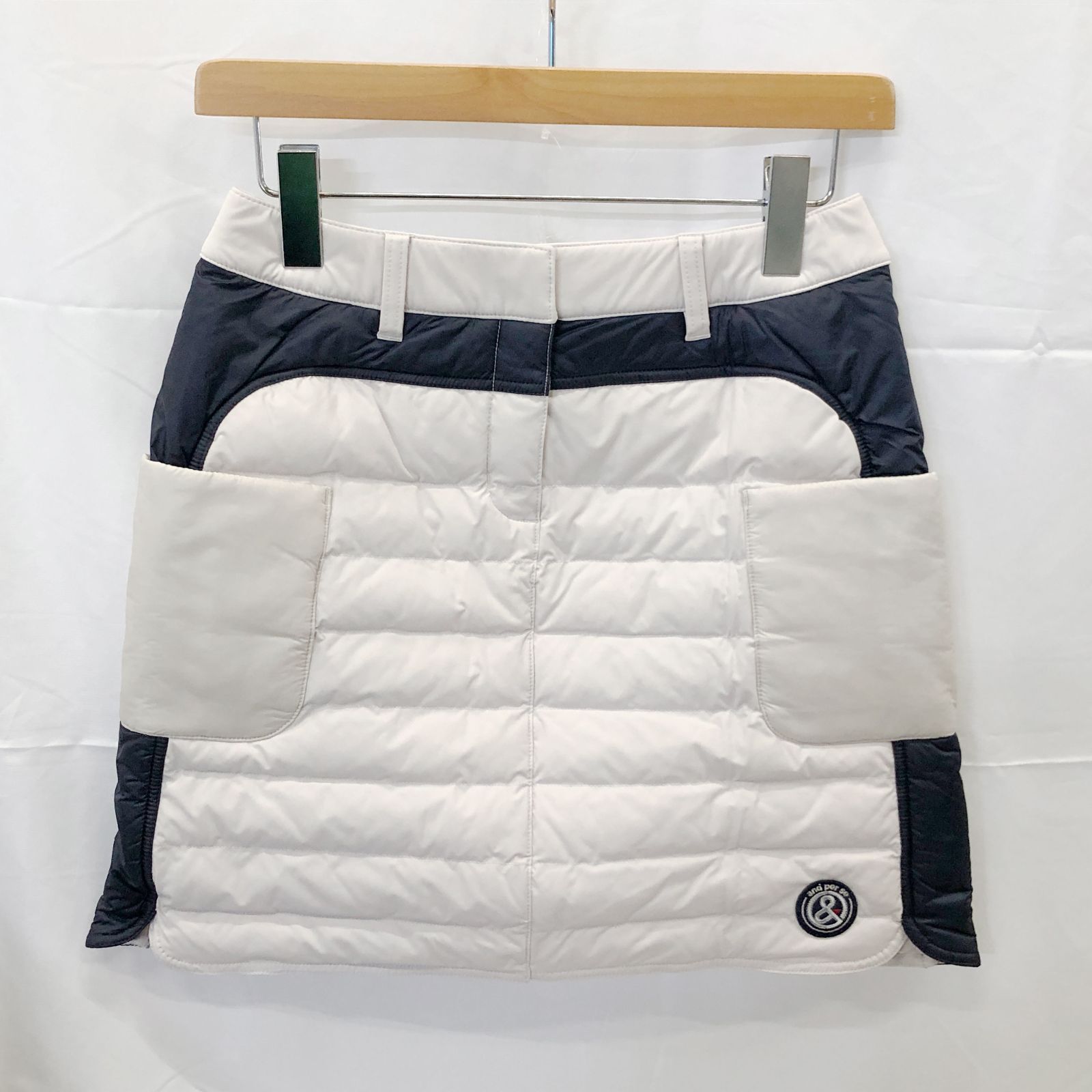 ! アンパスィ｜レディース｜Ｓサイズ｜中綿スカート｜ベージュ系｜古着ゴルフウェア