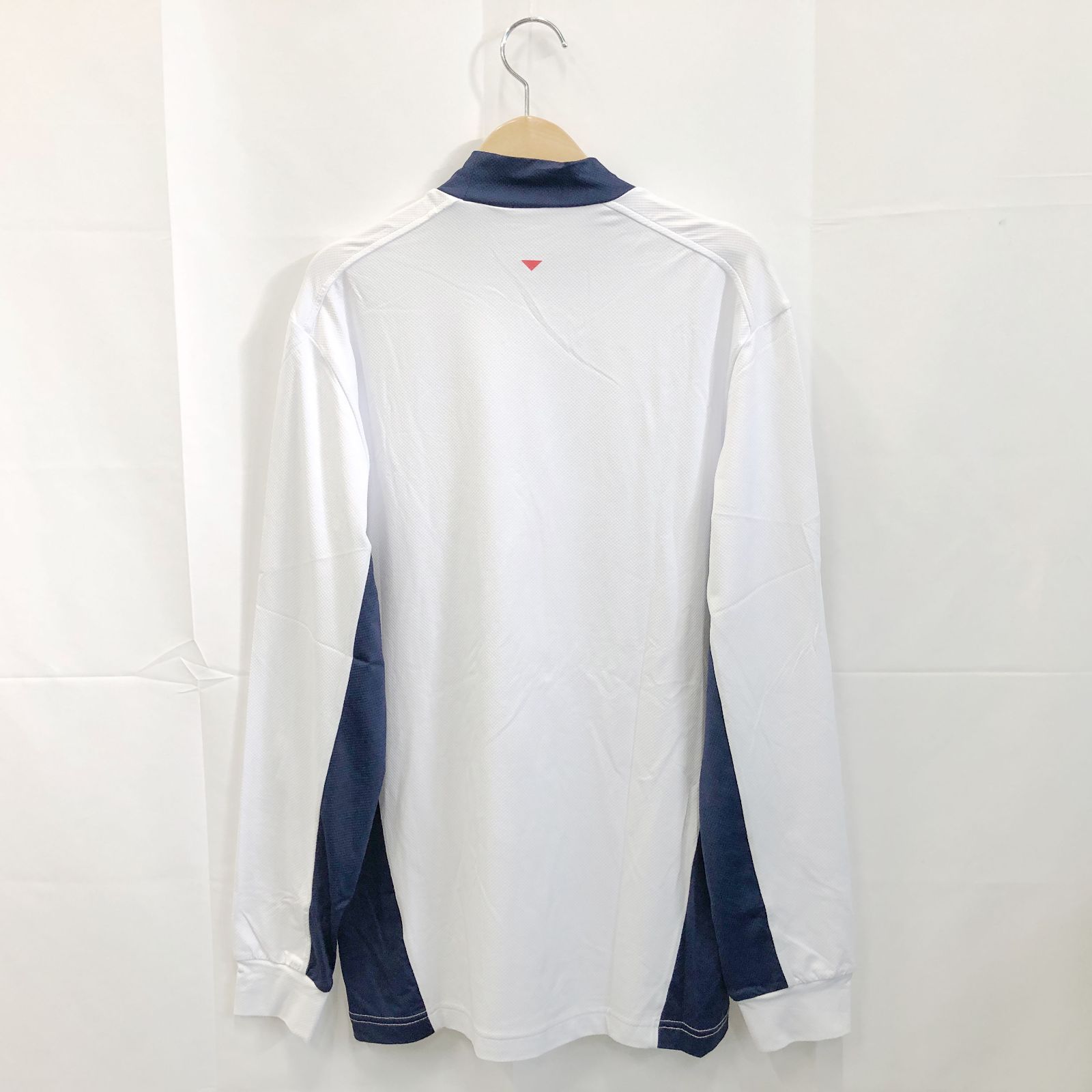 タグ付き! アンパスィ｜メンズ｜Ｍサイズ｜ショットスムーザーモックネック｜ホワイト系｜古着ゴルフウェア