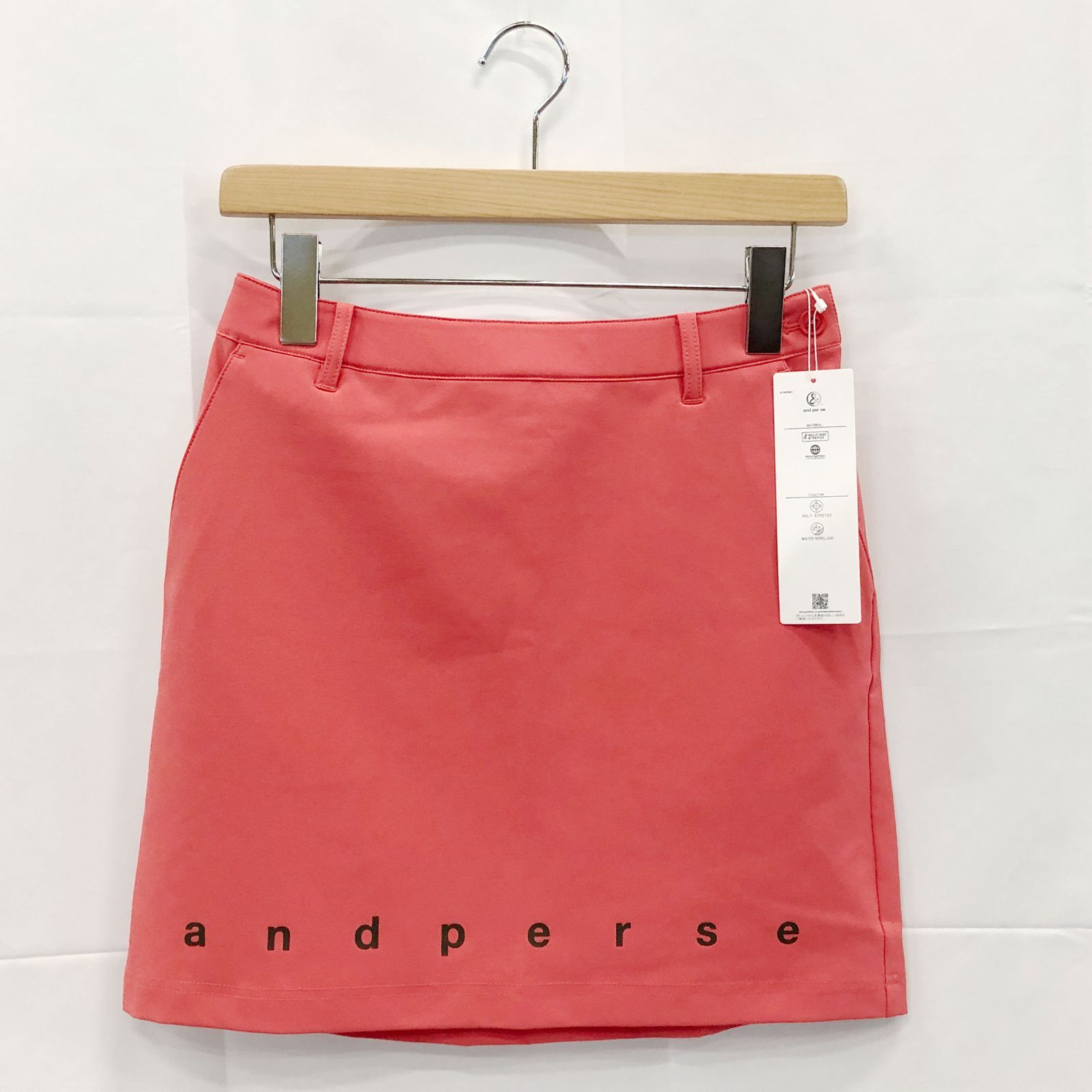 ! アンパスィ｜レディース｜Ｓサイズ｜マルチウェイストレッチスカート｜オレンジ系｜古着ゴルフウェア
