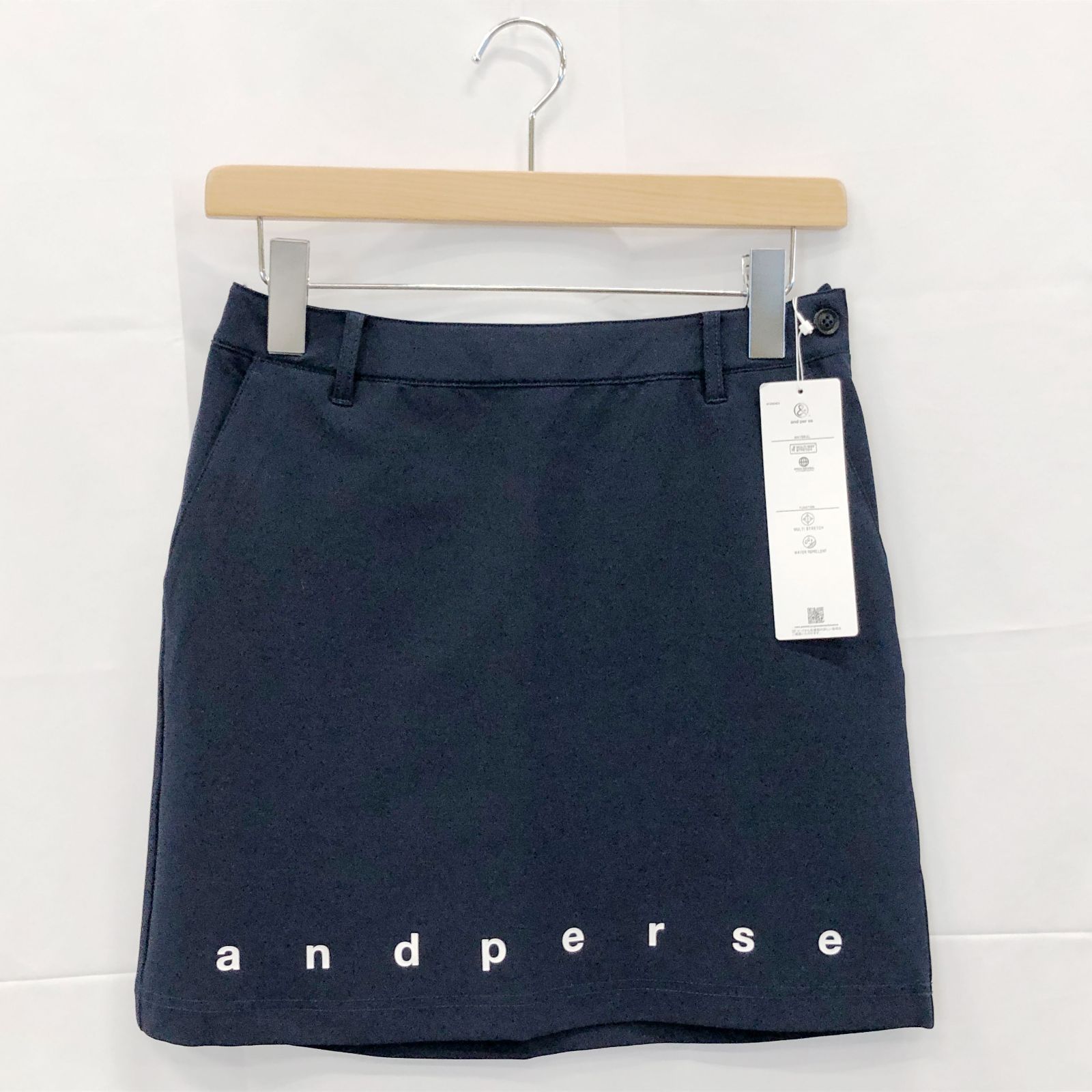 ! アンパスィ｜レディース｜Ｓサイズ｜マルチウェイストレッチスカート｜ネイビー系｜古着ゴルフウェア