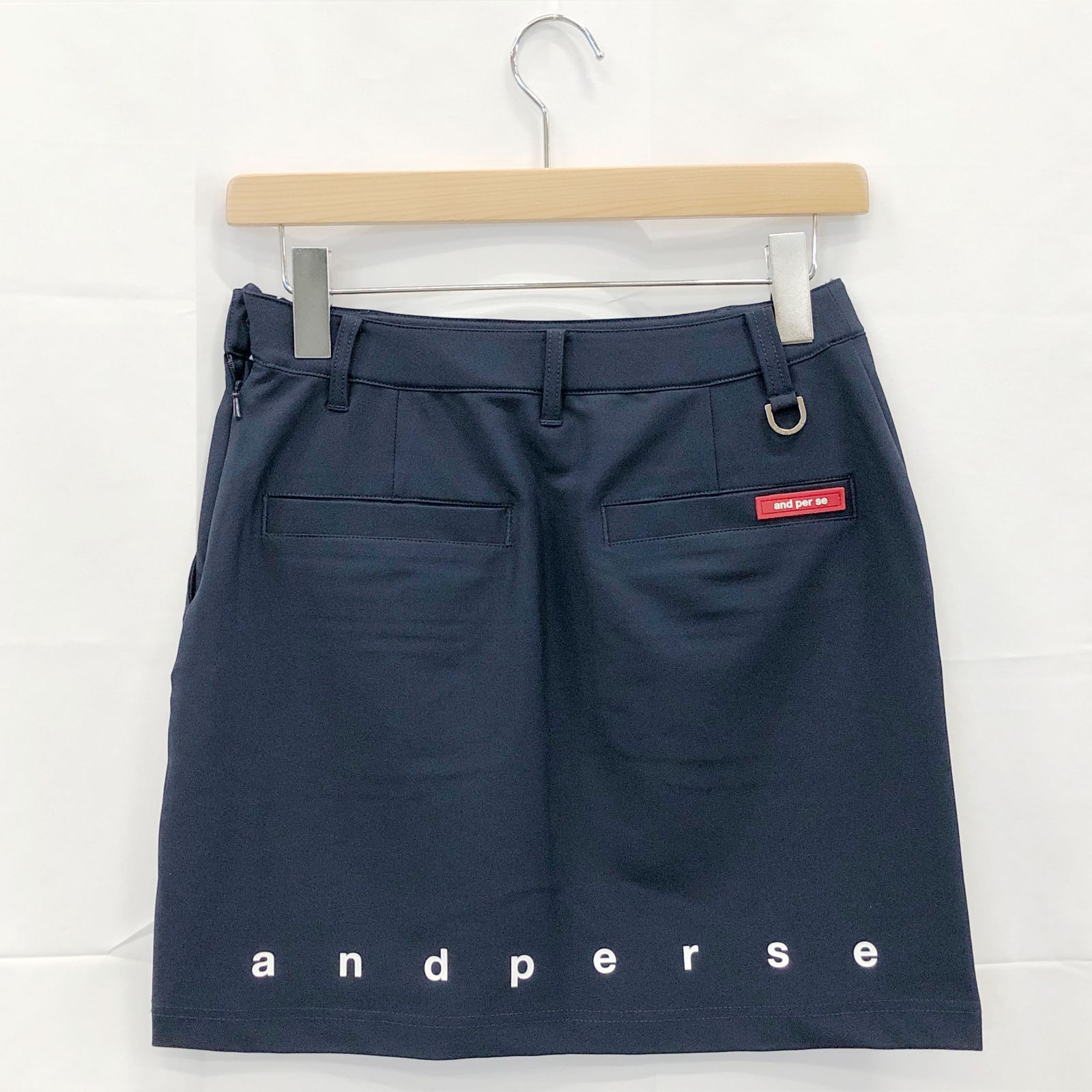 ! アンパスィ｜レディース｜Ｓサイズ｜マルチウェイストレッチスカート｜ネイビー系｜古着ゴルフウェア