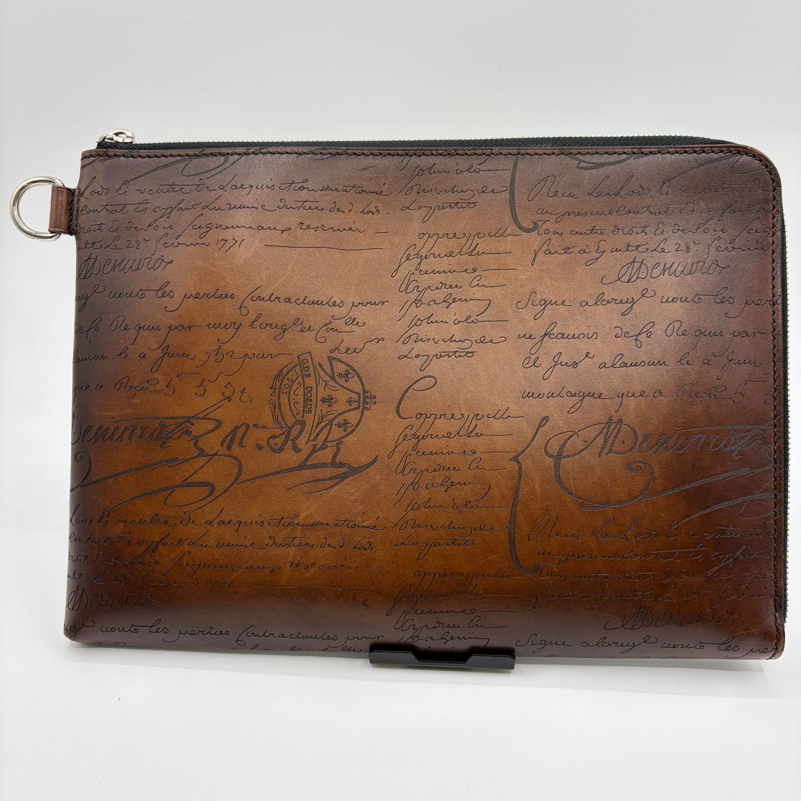 Berluti ベルルッティ カリグラフィ ニノ GM クラッチバッグ セカンドバッグ メンズ 鞄 ブラウン レザー 質屋 リサイクルマー