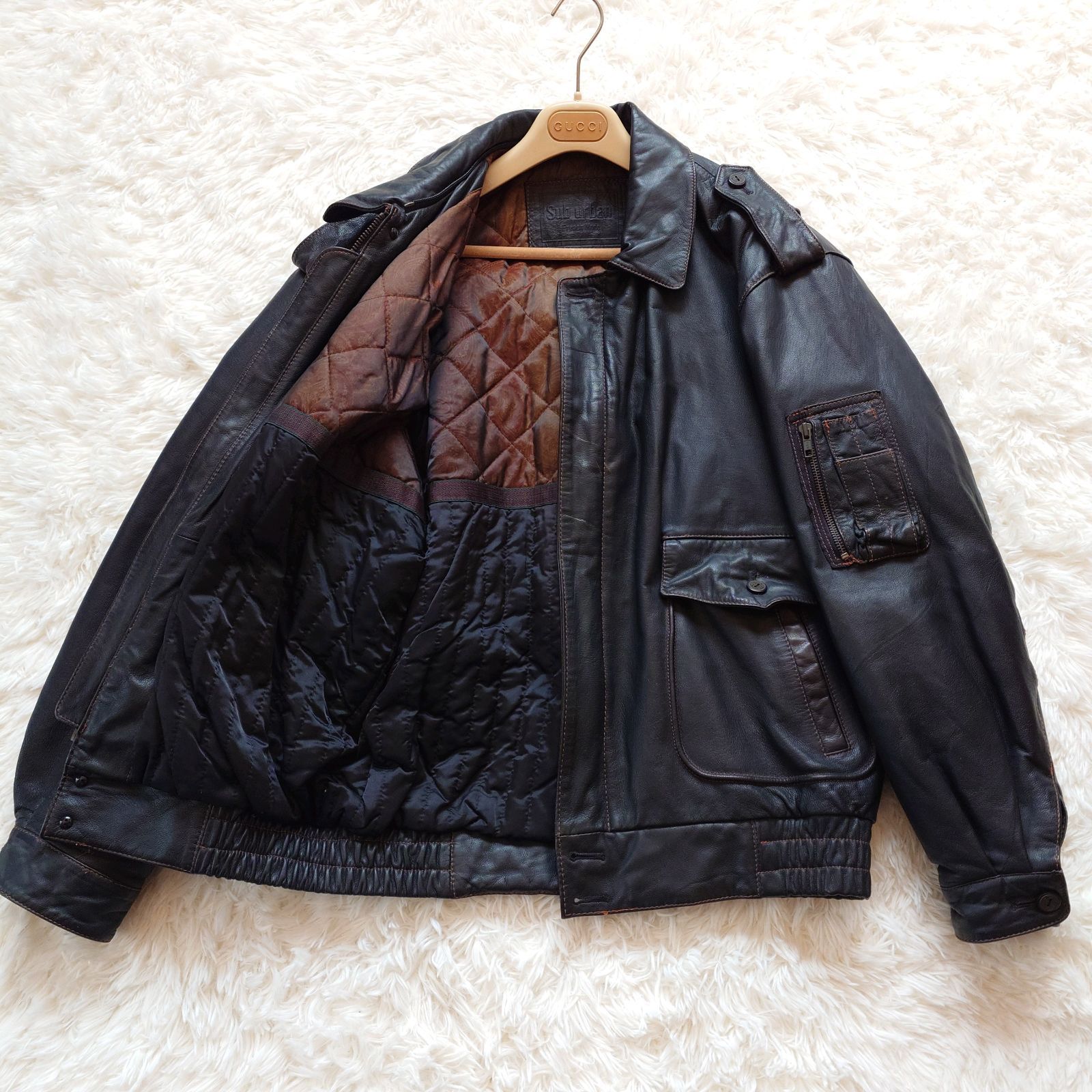 Sub Urban French Mode A-2 90s レザージャケット ボンバージャケット