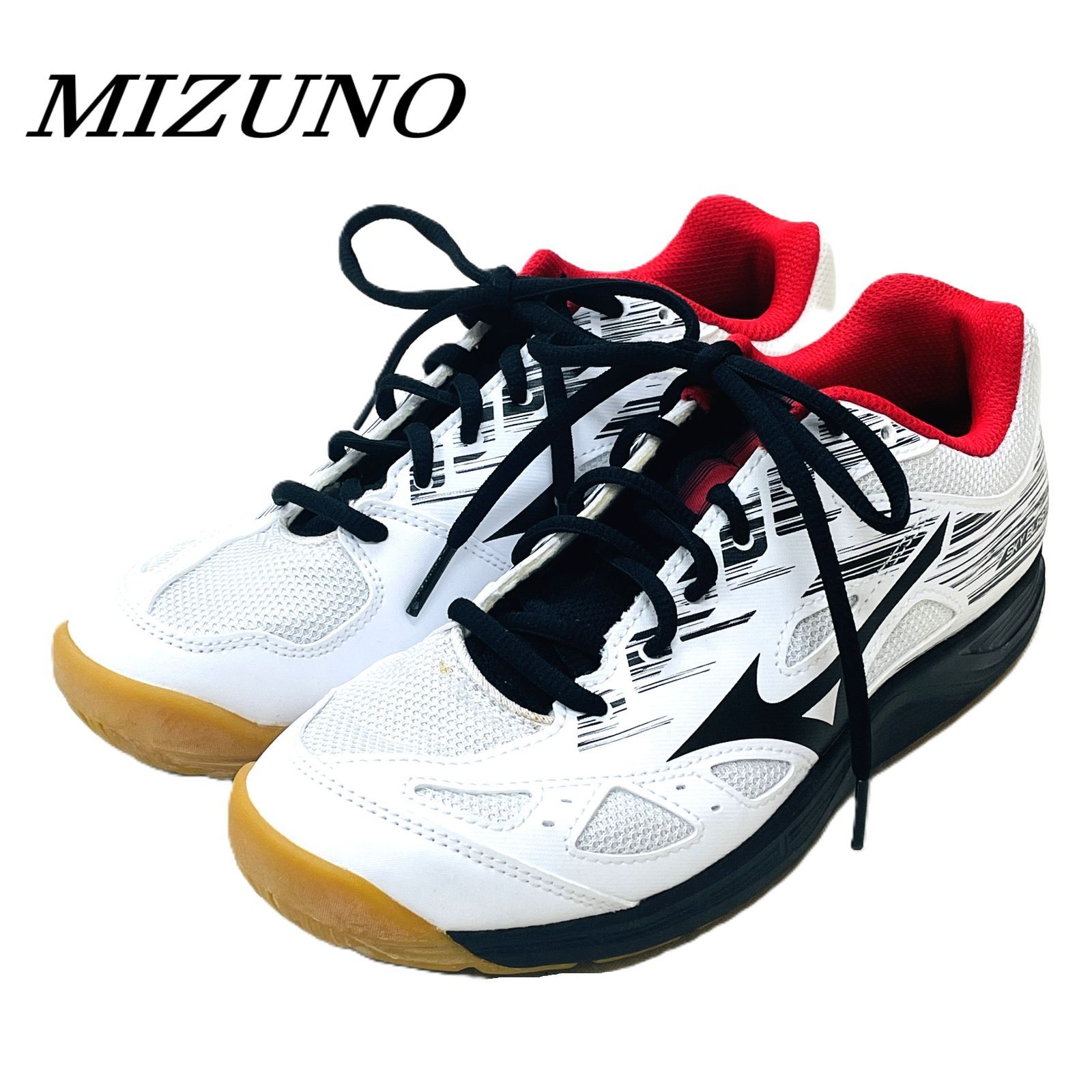 ミズノバドミントン バドミントンシューズ 白黒 MIZUNO ミズノ 