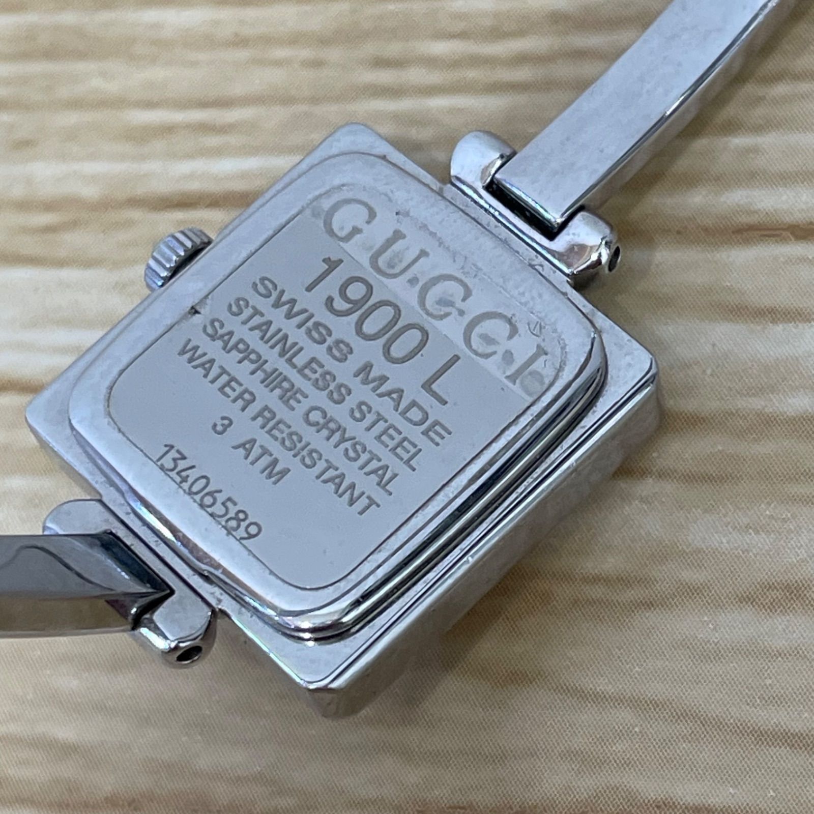  グッチ GUCCI 1900 L シェル文字盤 稼働品 A 25 3479 腕時計(クォーツ) 腕時計(アナログ)