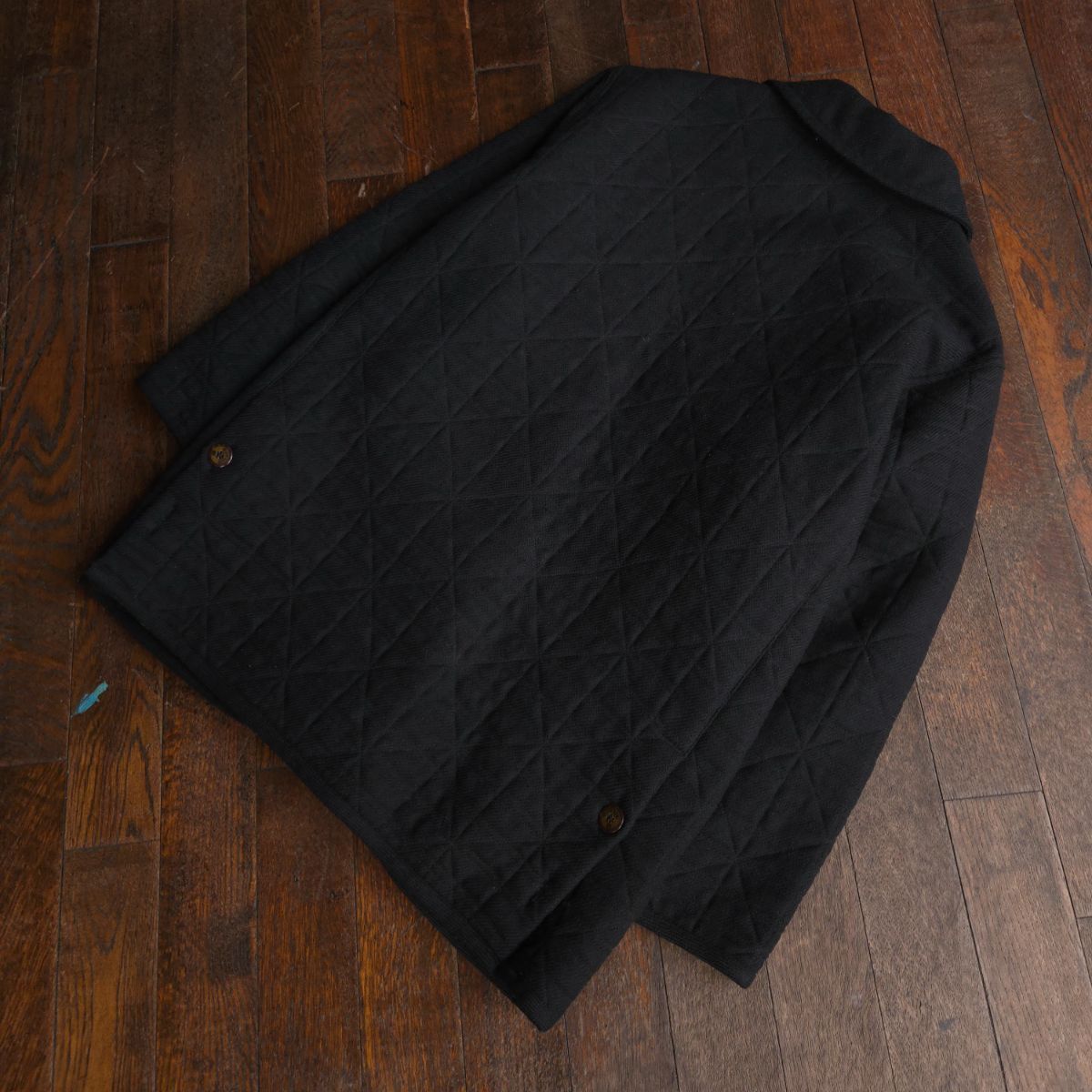 90 s MINK CASHMERE Quilt Jacket British Classic Style England Made M相当