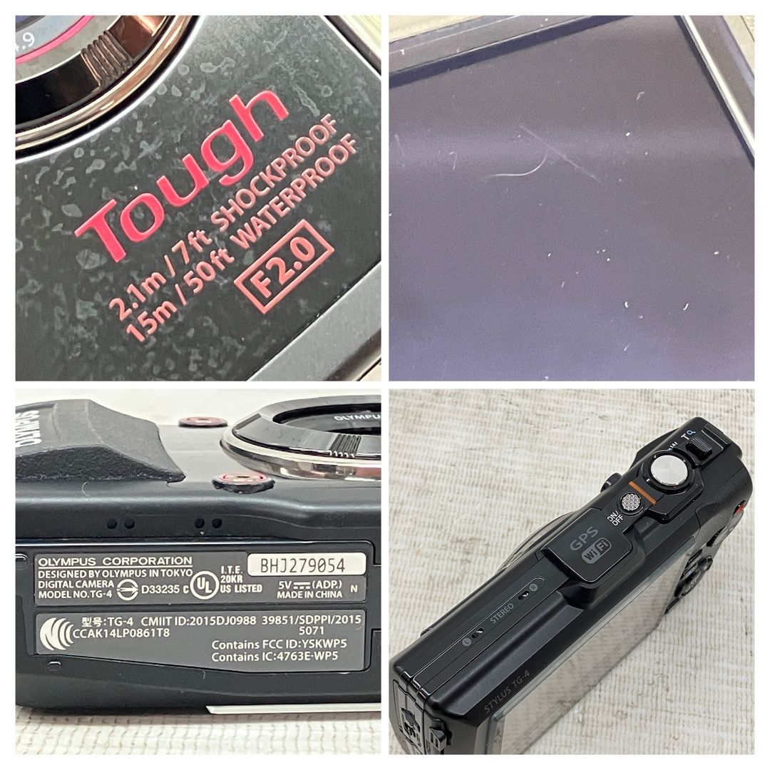  OLYMPUS STYLUS TG 4 Tough デジタルカメラ ケース付き 防水 防塵 オリンパス デジカメ スタイラスタフ その他 デジタルカメラ
