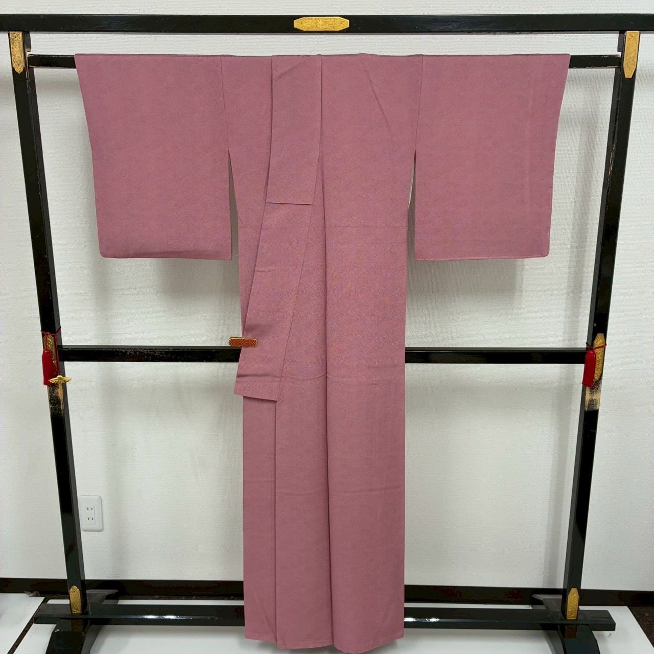 作家物 江戸小紋 鮫小紋 裄66 紋無し 色無地 正絹 着物 MK-1768 - メルカリ